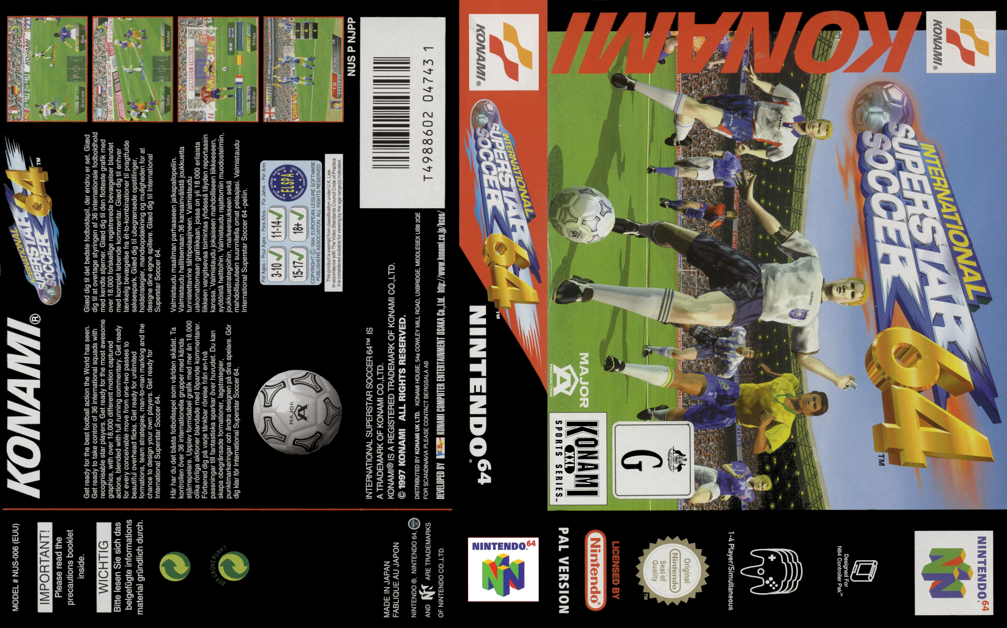 International Superstar Soccer 64 Nintendo 64 Covers Cover Century Over 500 000 Album Art Covers For Free
