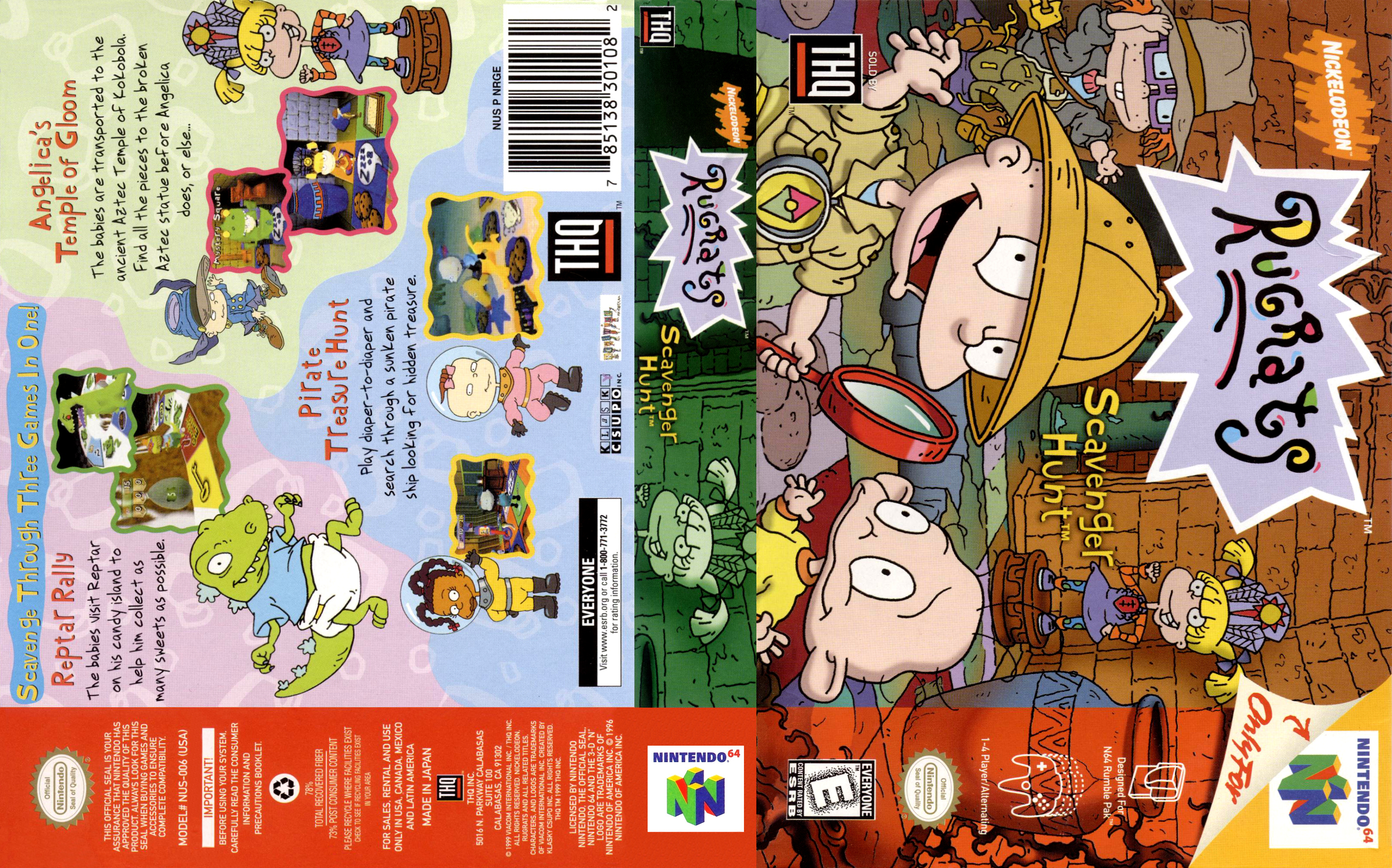 rugrats scavenger hunt n64