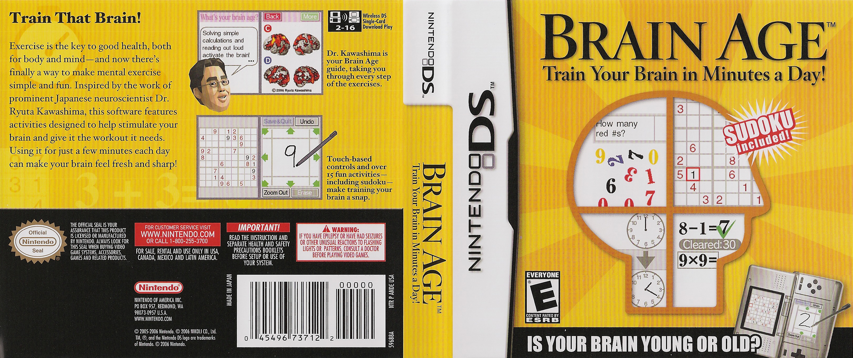 Brain Age | Nintendo DS Covers | Cover Century | Over 1.000.000 