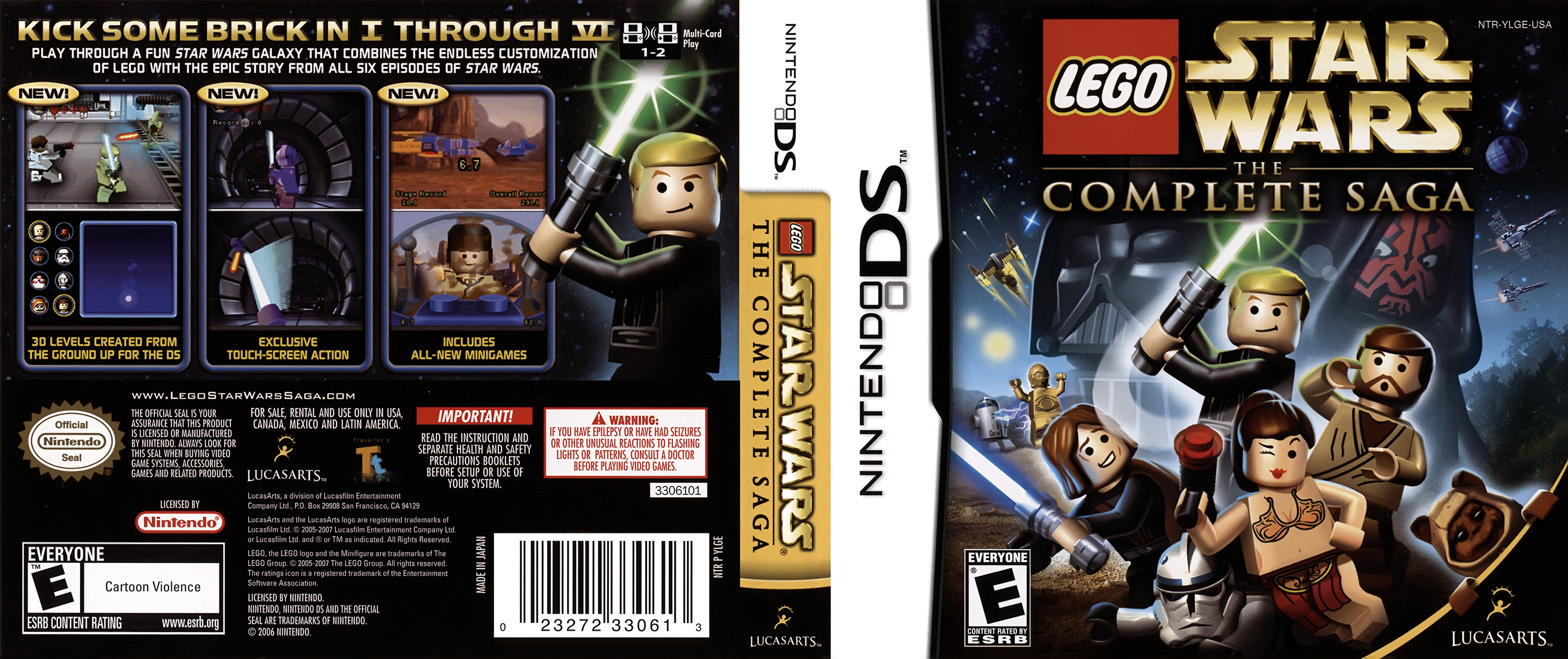 Lego Star Wars The Complete Saga Nintendo DS Covers Cover Century Over 1.000.000 Album Art covers for free