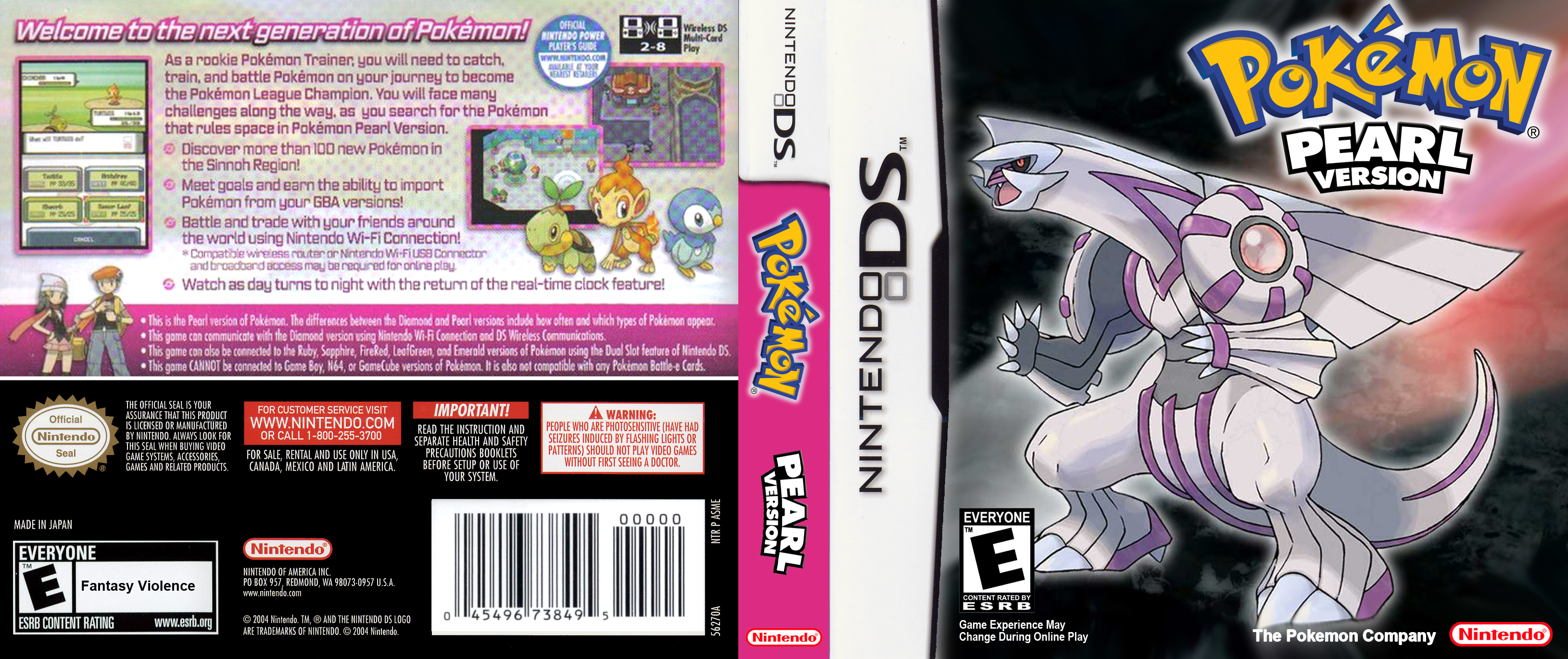 Pokemon Pearl Version Nintendo Ds Covers Cover Century Over 1 000 000 Album Art Covers For Free