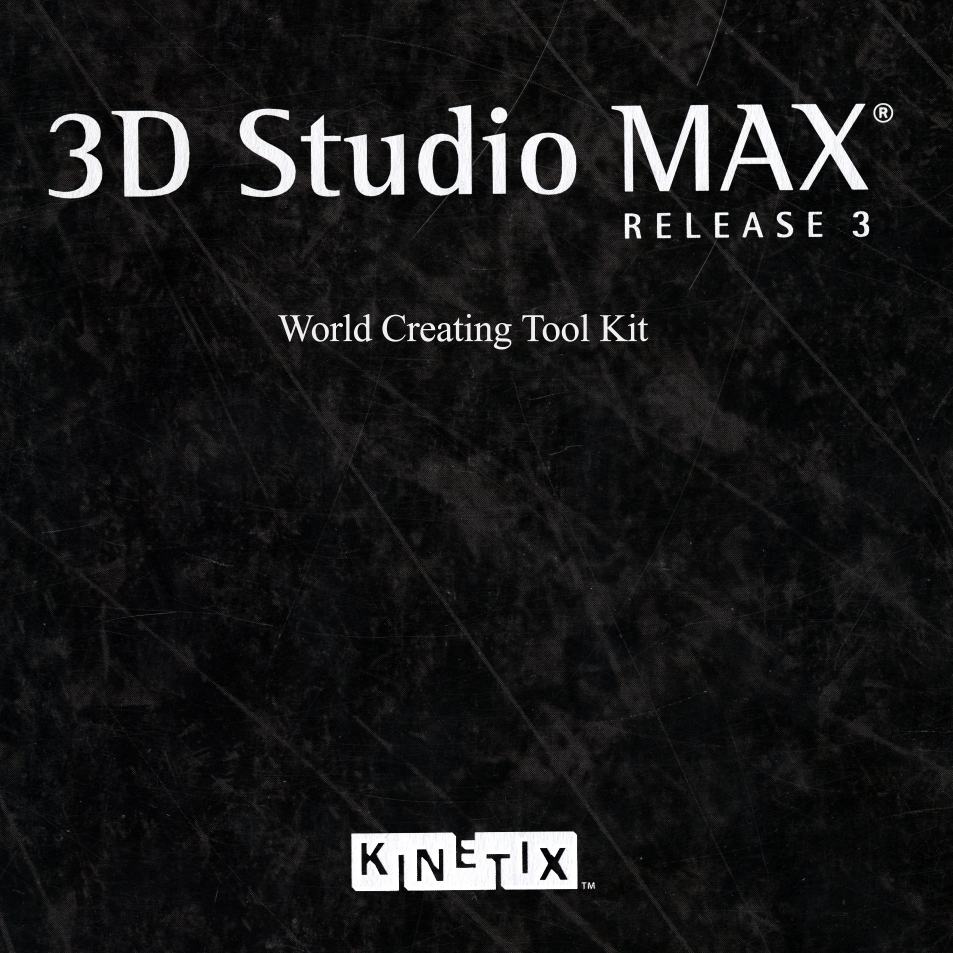 3d studio max  release 3 world creating tool kit a