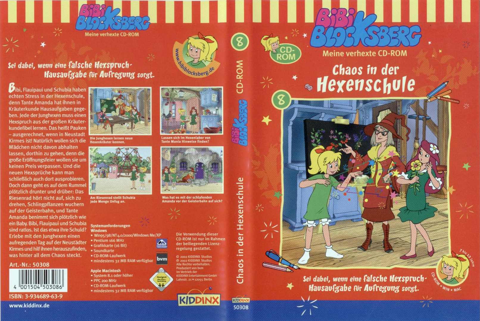 Collection De Jeux PC Bibi Blocksberg - Plusieurs Jeux, Allemand, Très Bon état