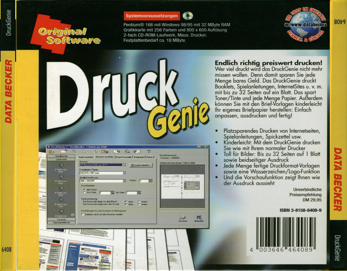 data becker  druck genie b