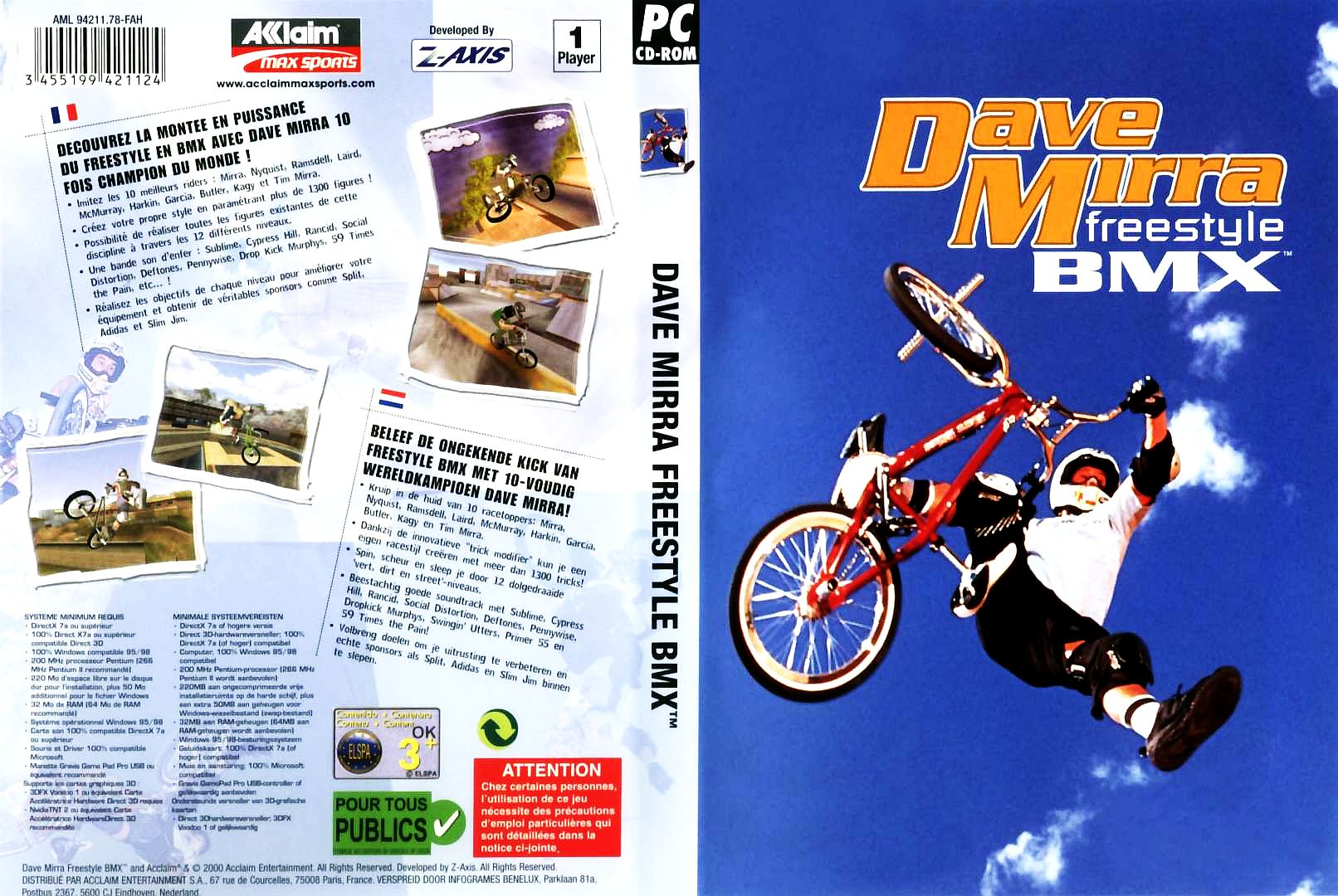 dave mirra freestyle bmx pc