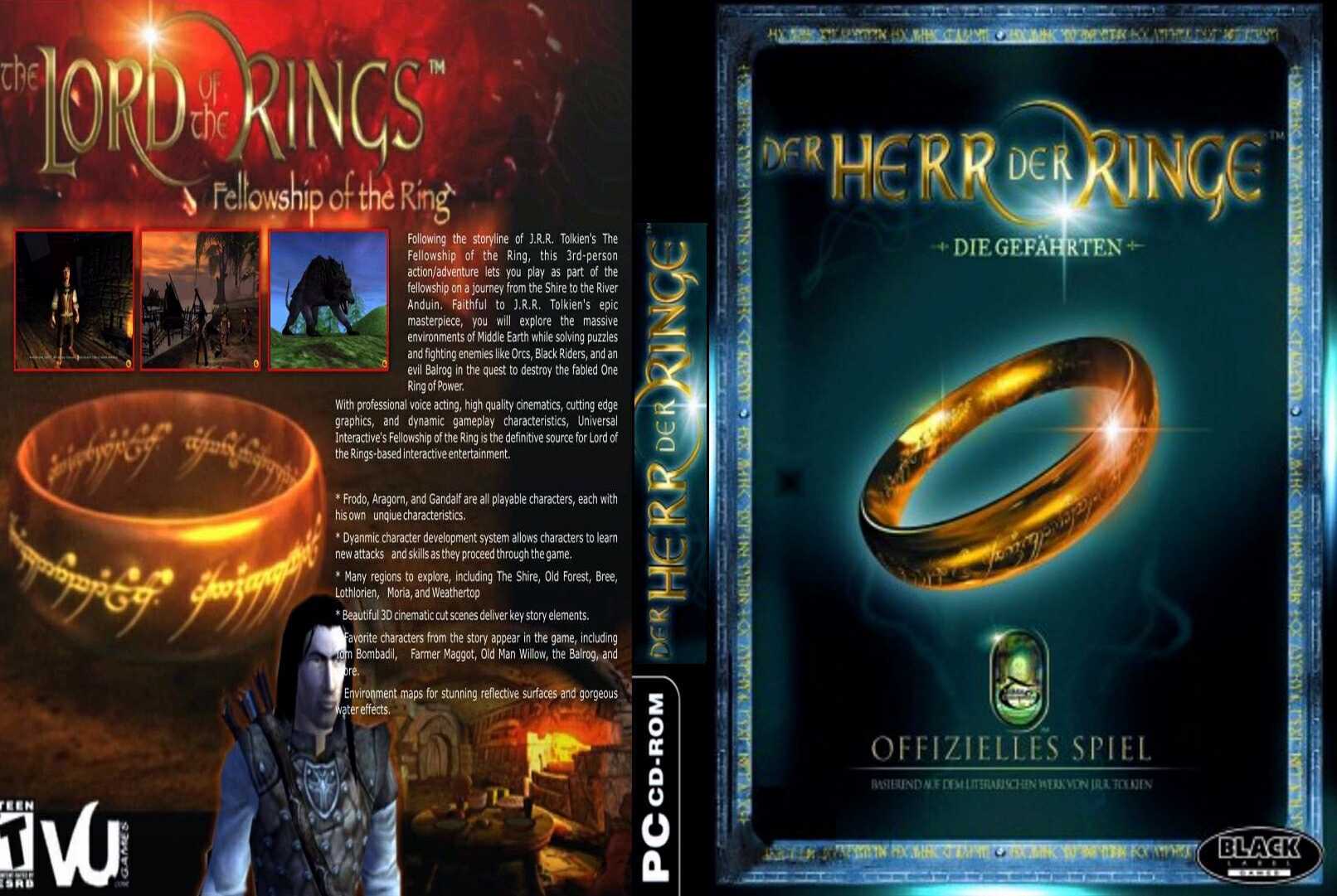 der herr der ringe die gefaehrten d | PC Covers | Cover Century | Over