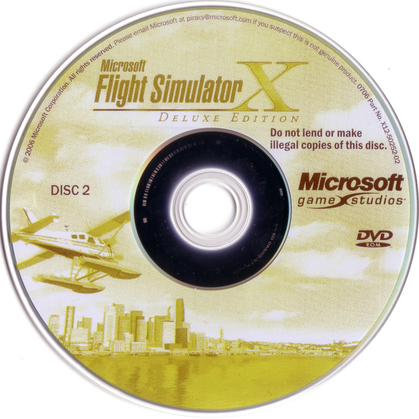 Flight Simulator X Deluxe Edition DVD PAL CD2