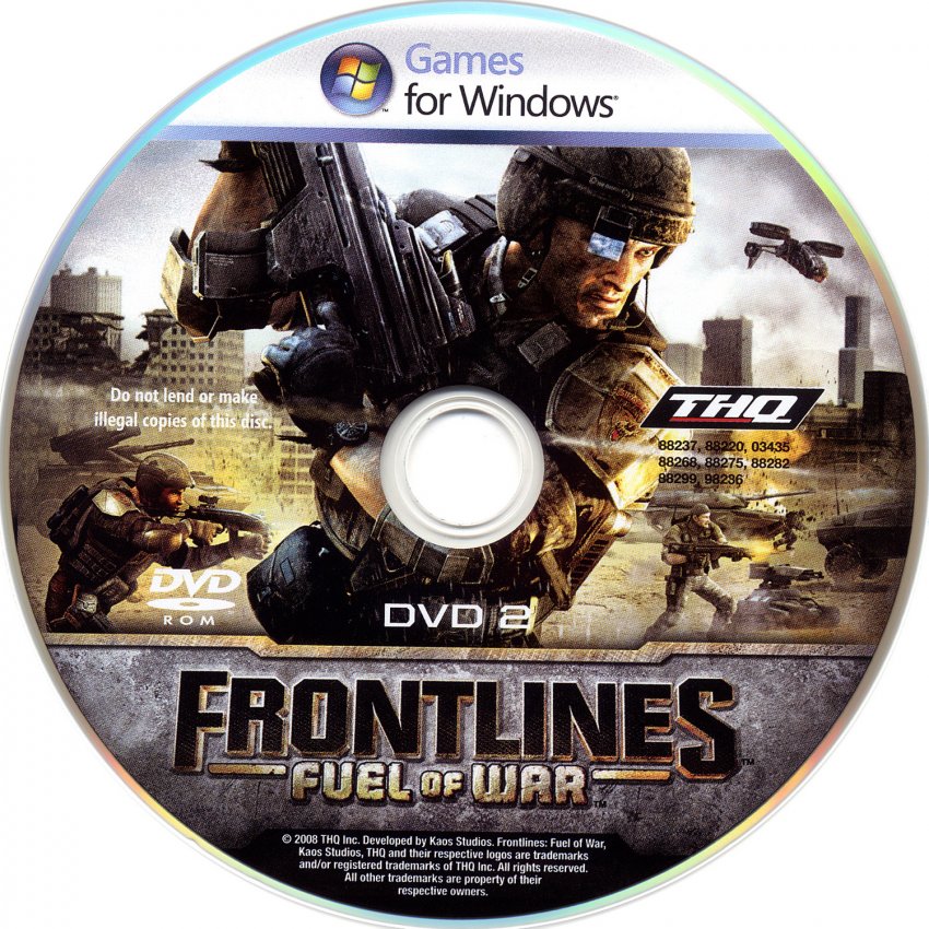 Frontlines Fuel of War DVD PAL CD2