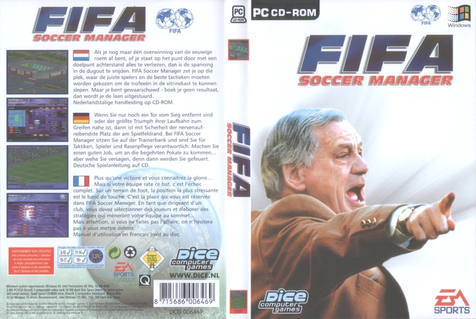 fifa soccer manager d | PC Covers | Cover Century | Over 1.000.000 Album  Art covers for free