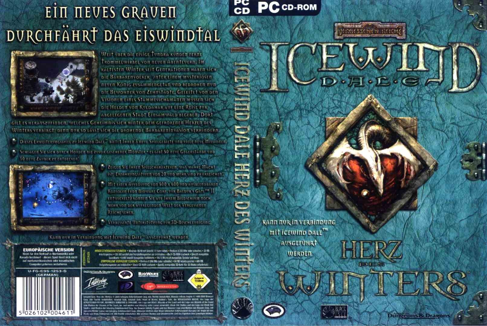 icewind dale  herz des winters  pc games dvd