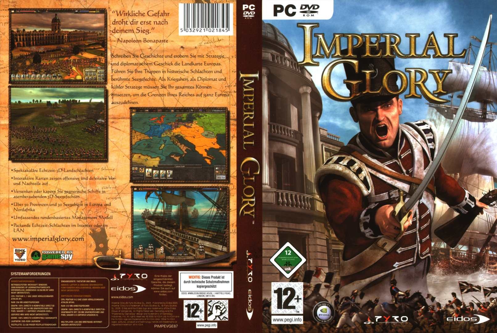 imperial glory  pc games dvd