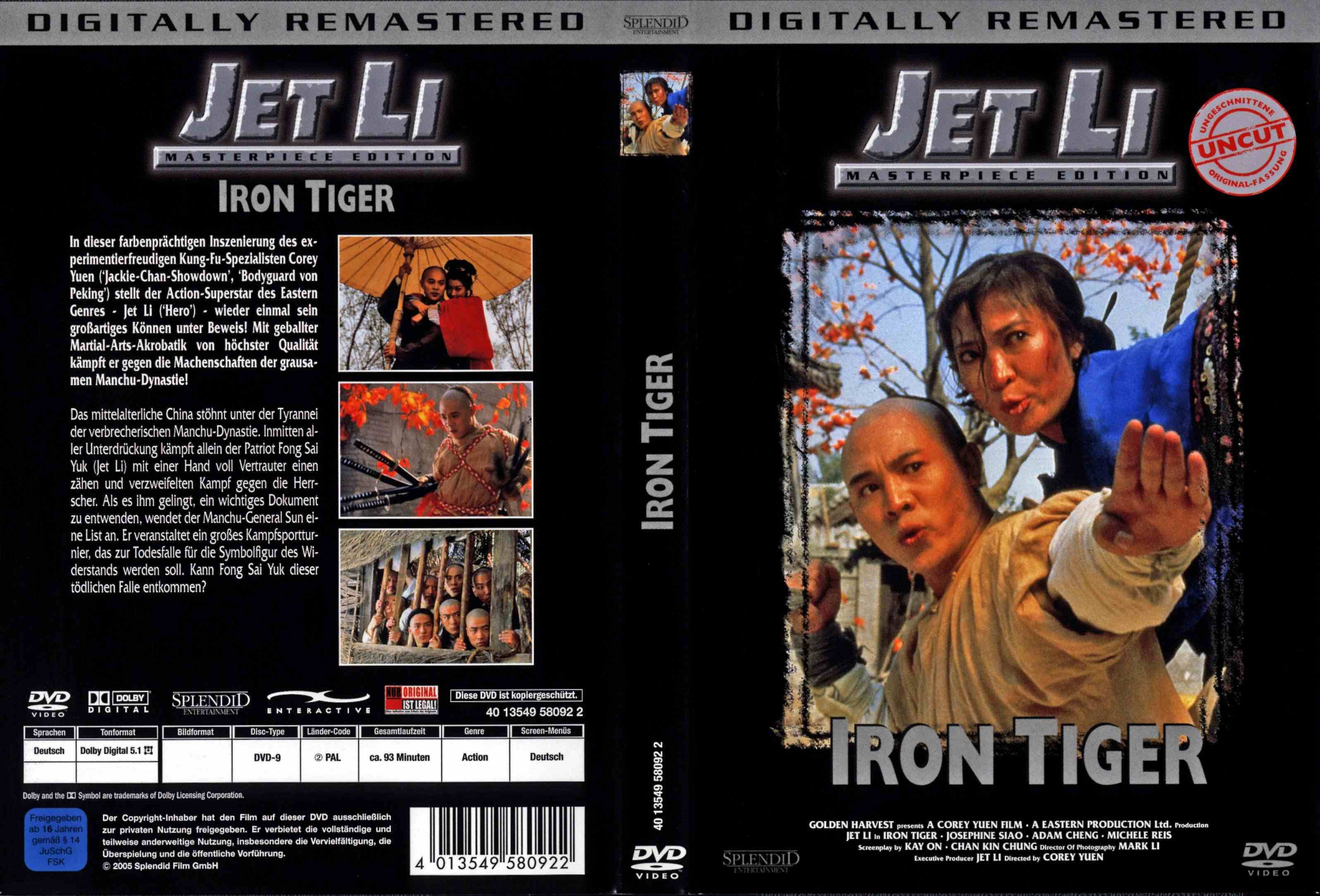 iron tiger  jet li  computerbild spiel dvd