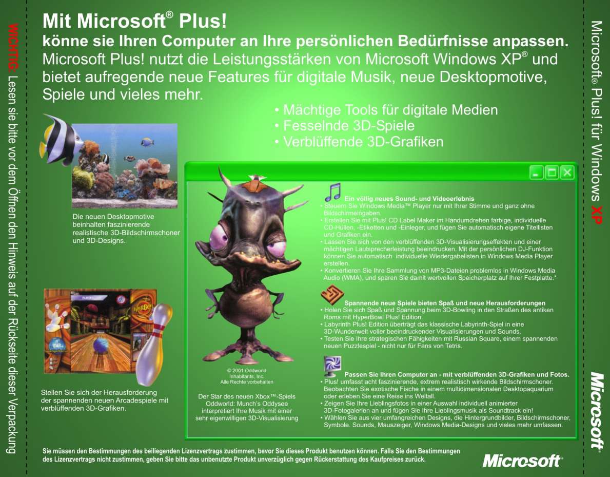Windows Xp Plus Pc Microsoft Windows XP Plus! back | PC Covers | Cover Century | Over 1. ...