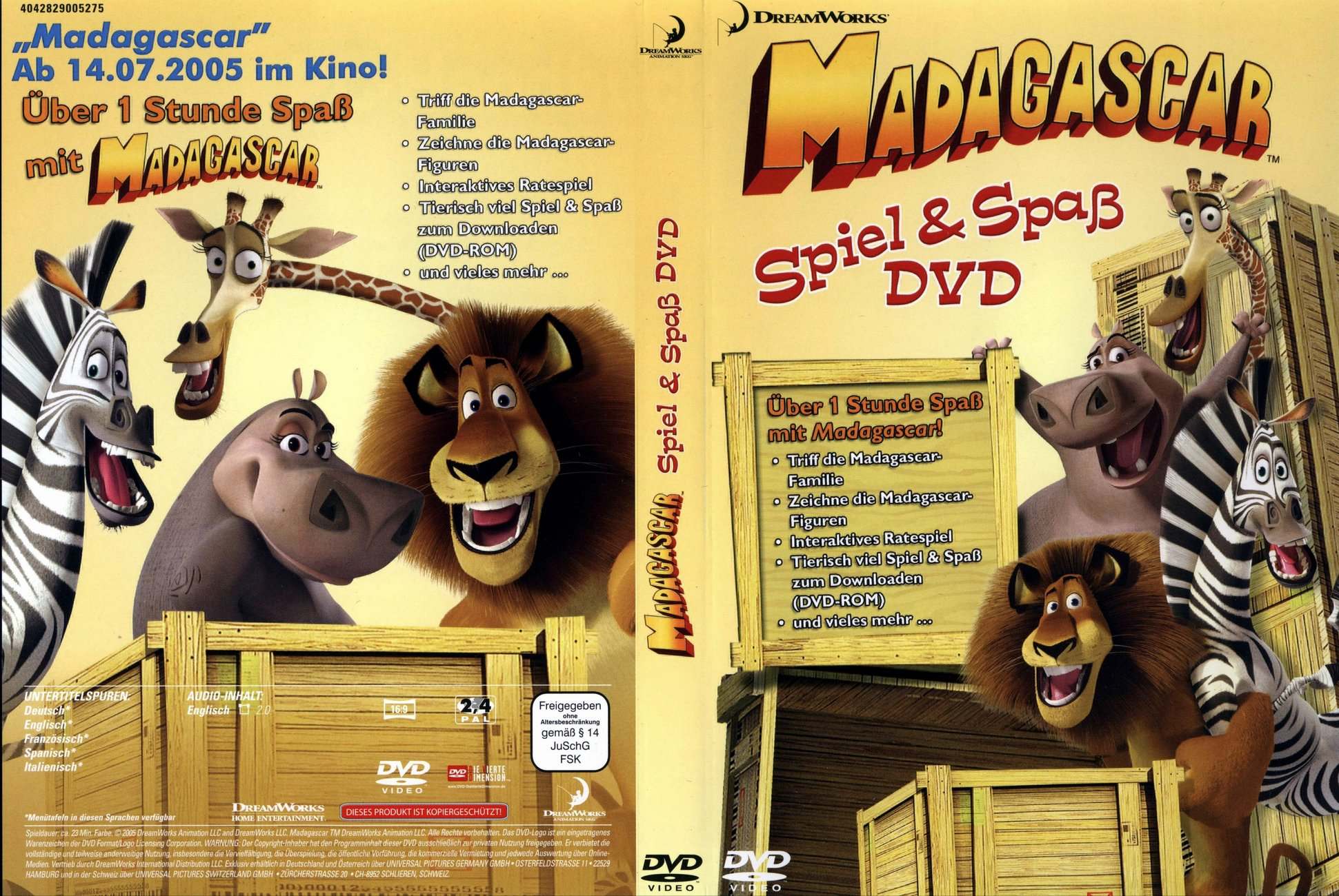 Madagascar Spiel Und Spass Dvd Pc Covers Cover Century Over 500 000 Album Art Covers For Free