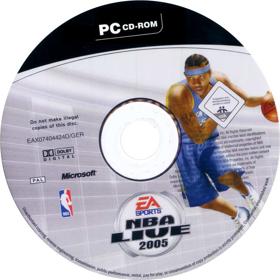 NBA Live 2005 CD