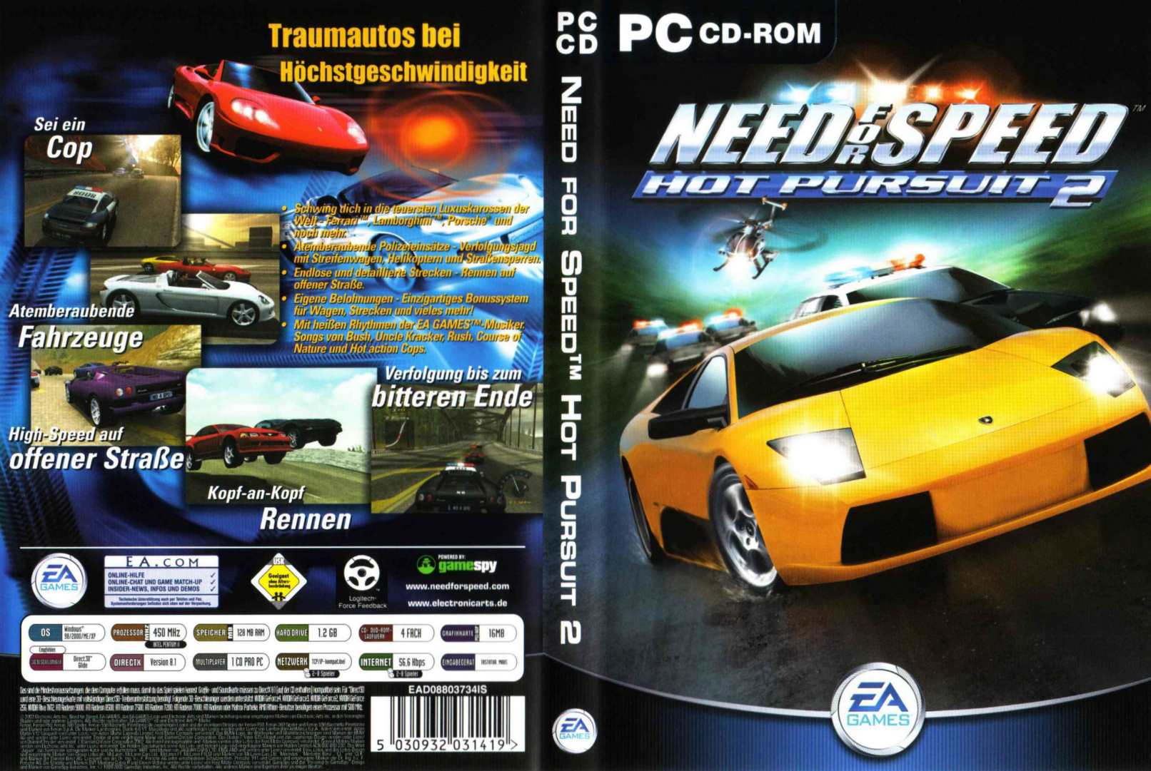 Need for Speed Hot Pursuit 2 DVD.