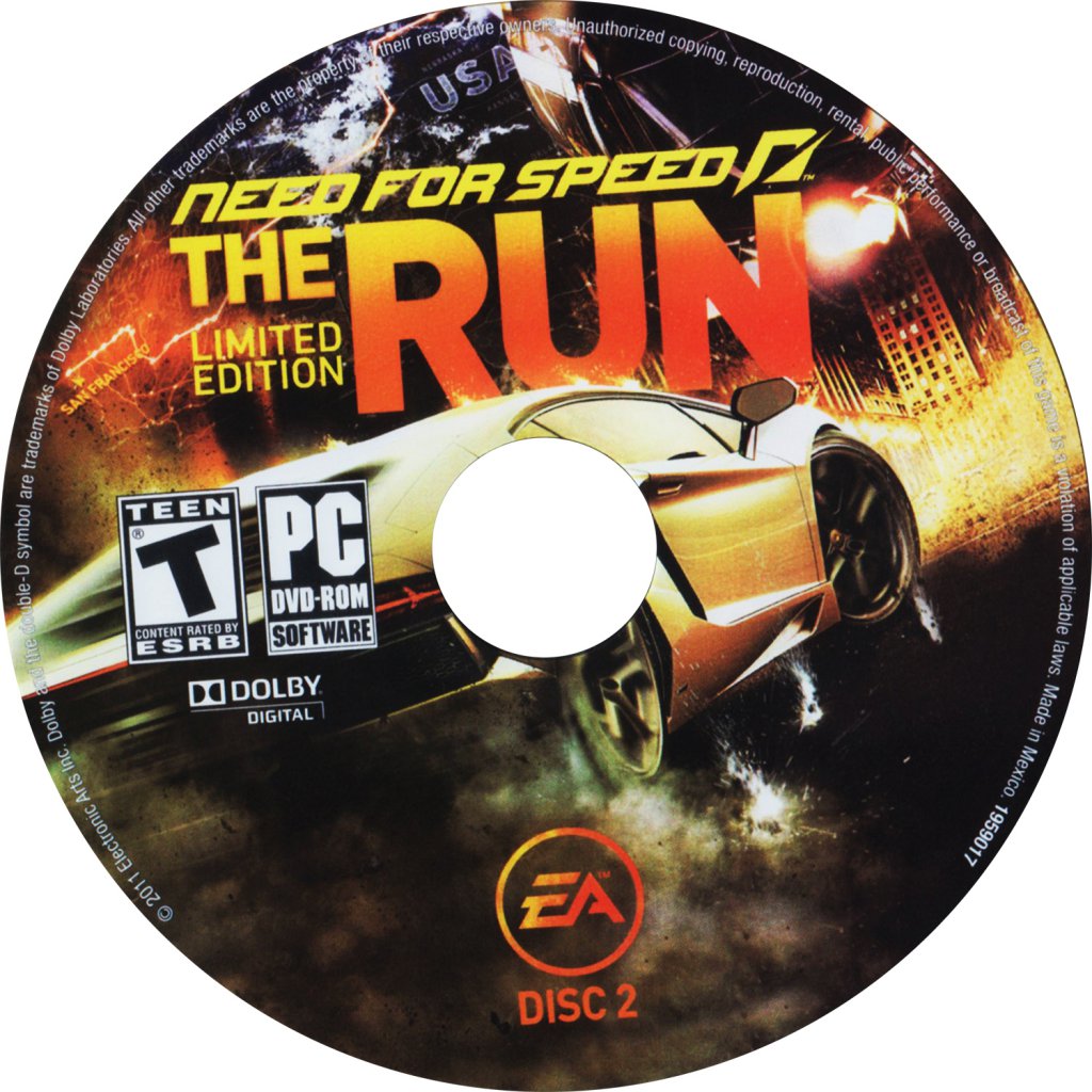Need for Speed The Run DVD NTSC CD2