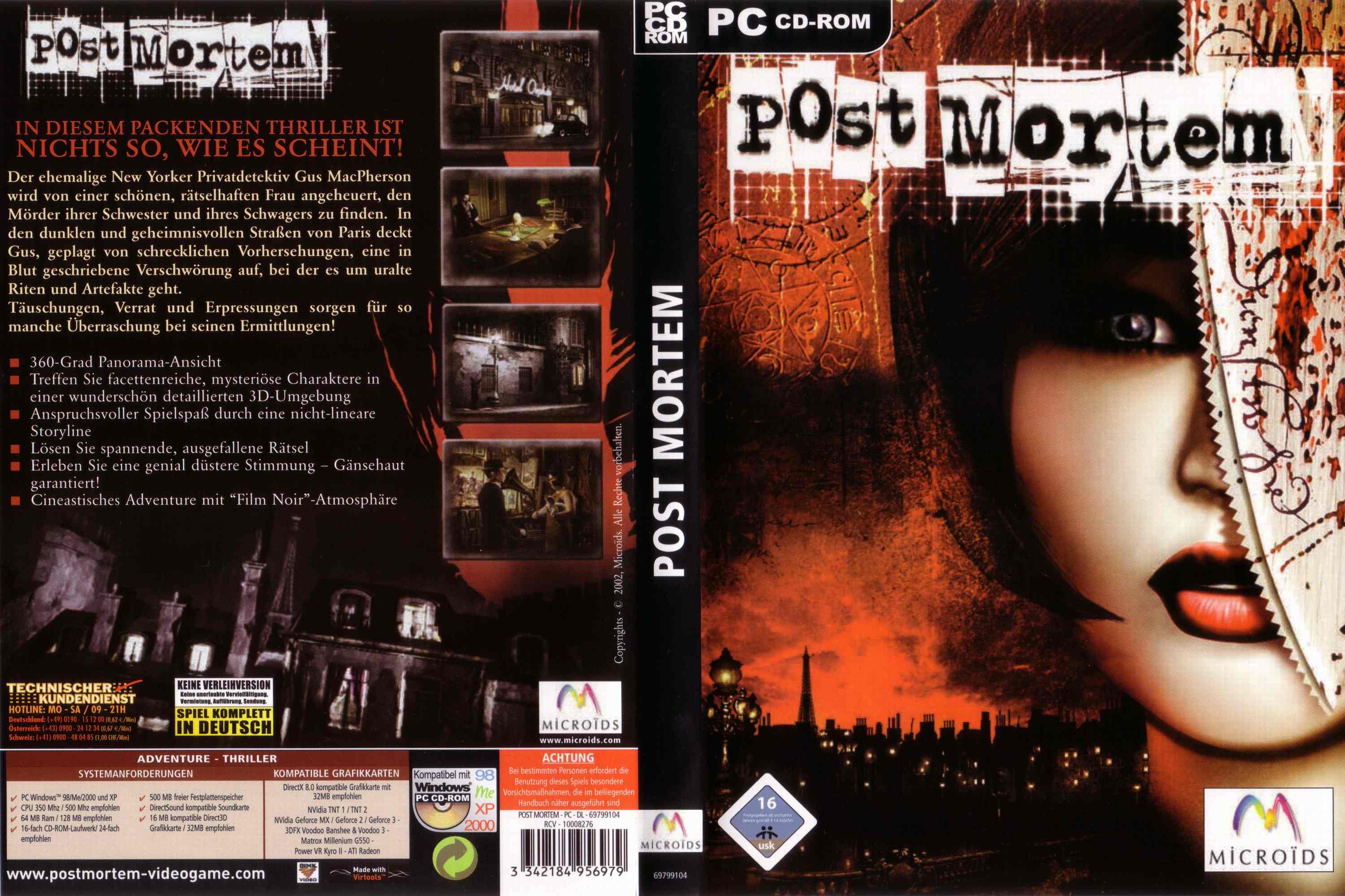 post mortem  pc games dvd