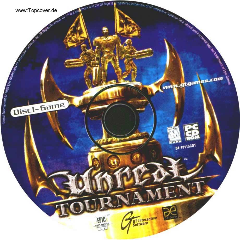 unreal tournament cd1 | PC Covers | Cover Century | Over 1.000.000