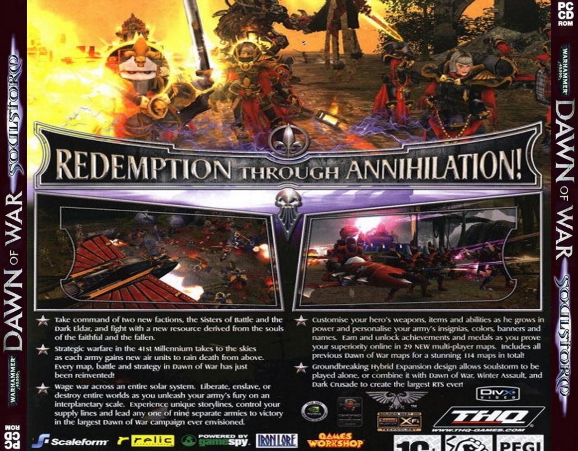 warhammer 40000 dawn of war soulstorm b | PC Covers | Cover Century ...