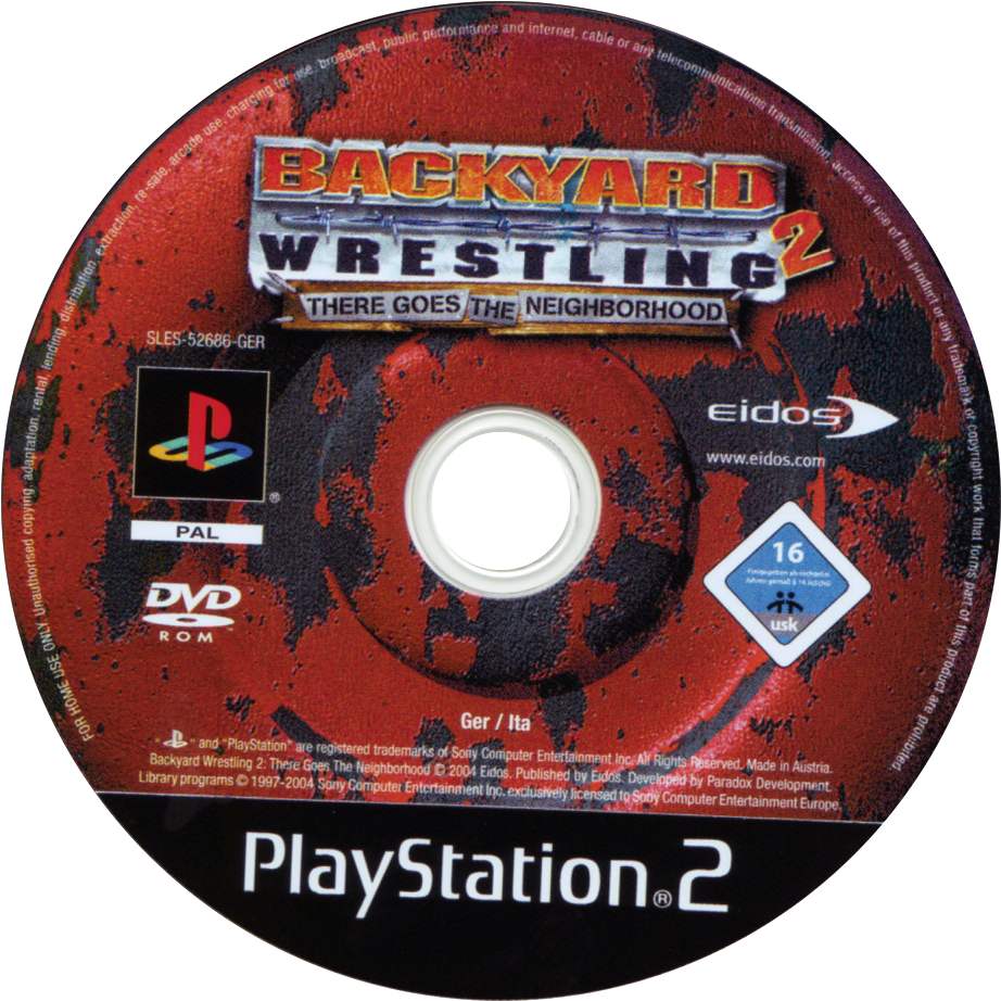 Backyard Wrestling 2 There Goes The Neighborhood Cd Playstation