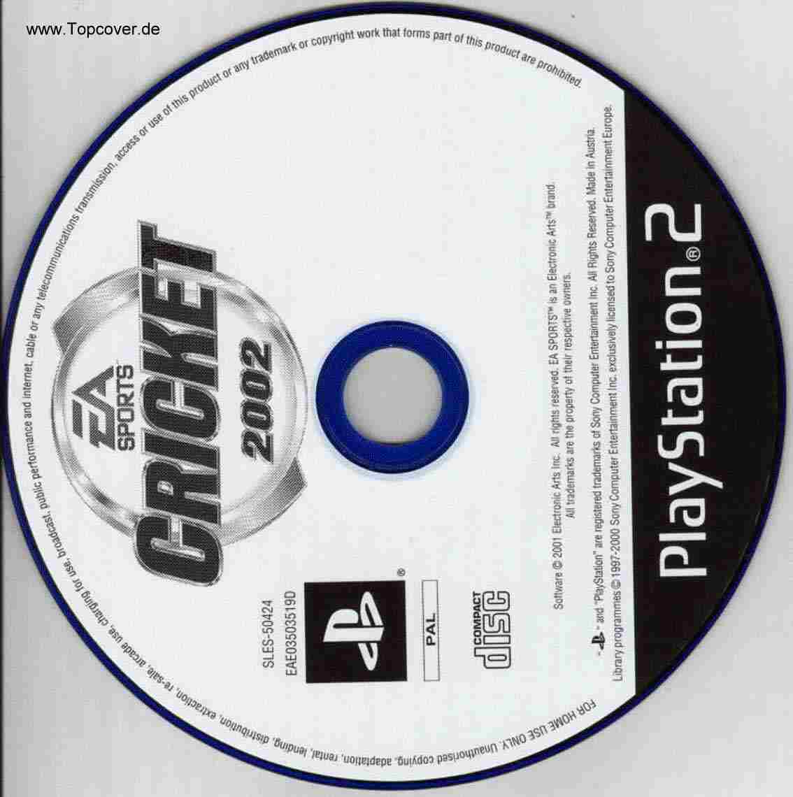cricket 2002 ps2 region code