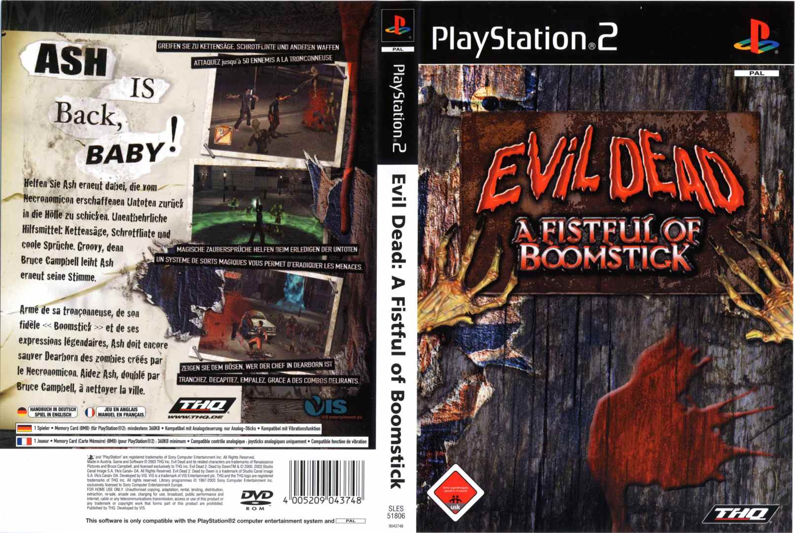 evil dead playstation 2