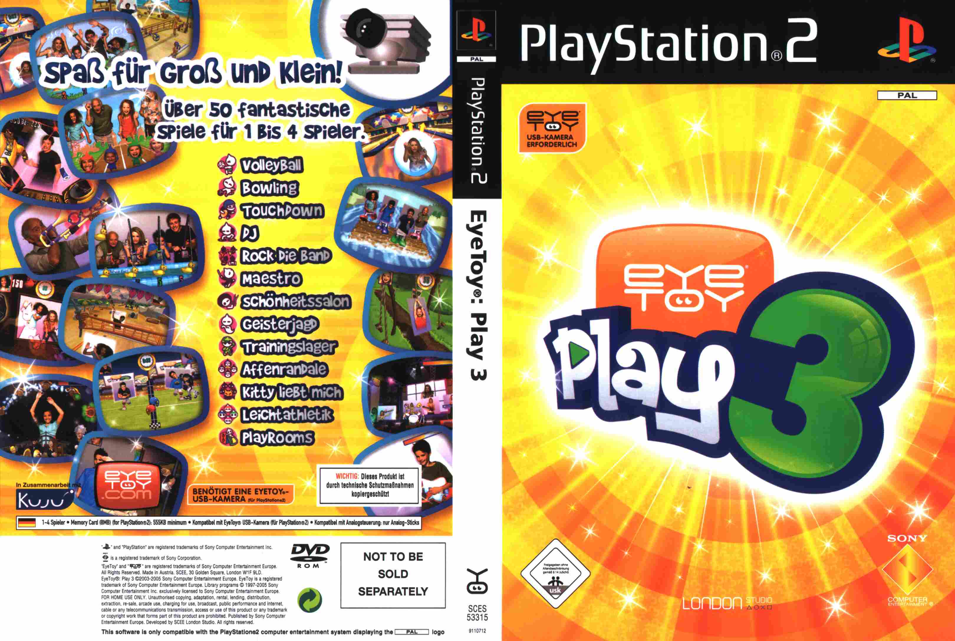 Eyetoy play hot sale 3 ps2