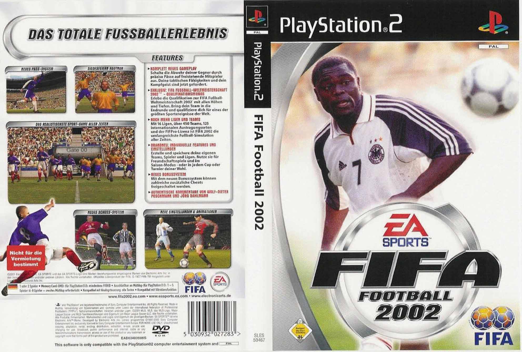 Fifa 2002 PAL de Full Playstation 2 Covers Cover Century