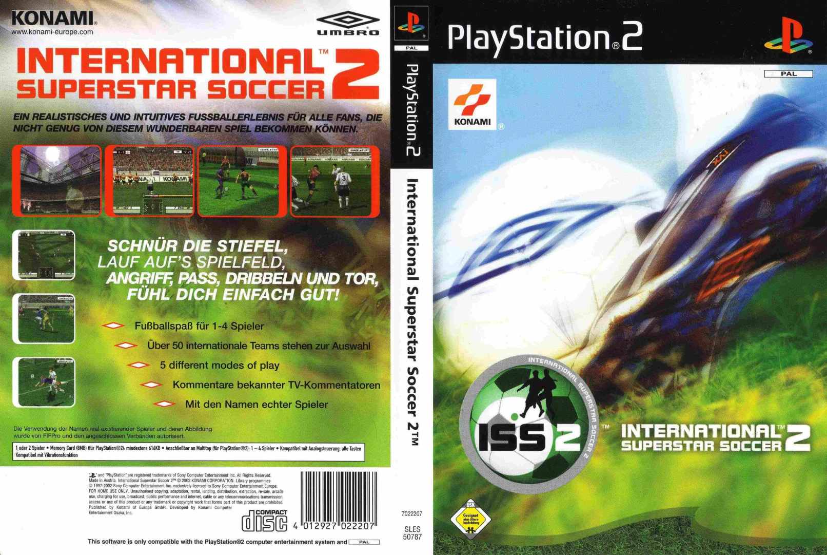 International Superstar Soccer 2 Pal Ps2 Full Playstation 2 Covers Cover Century Over 500 000 Album Art Covers For Free