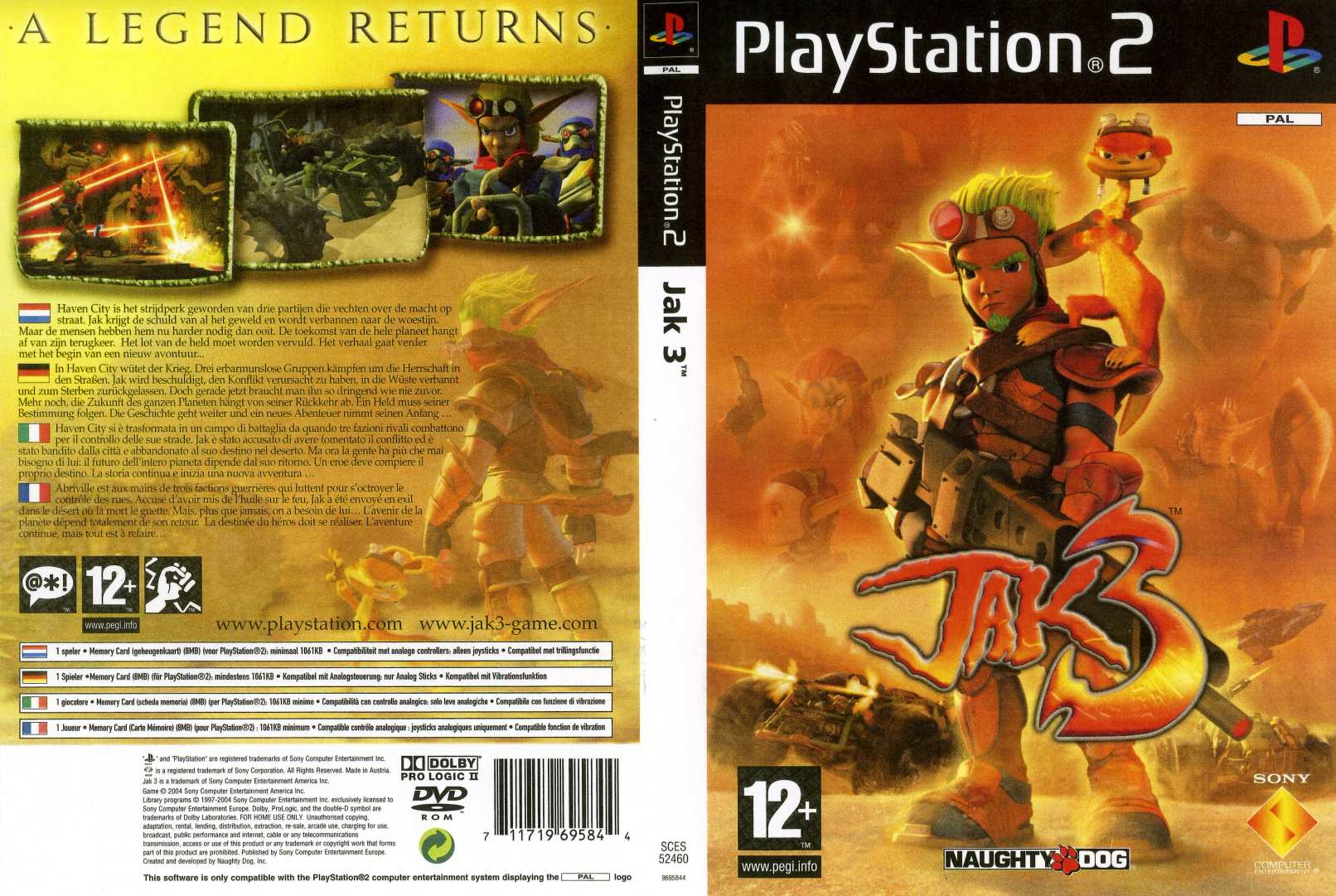 jak 3 ps2 back jak 3 ps2 back
