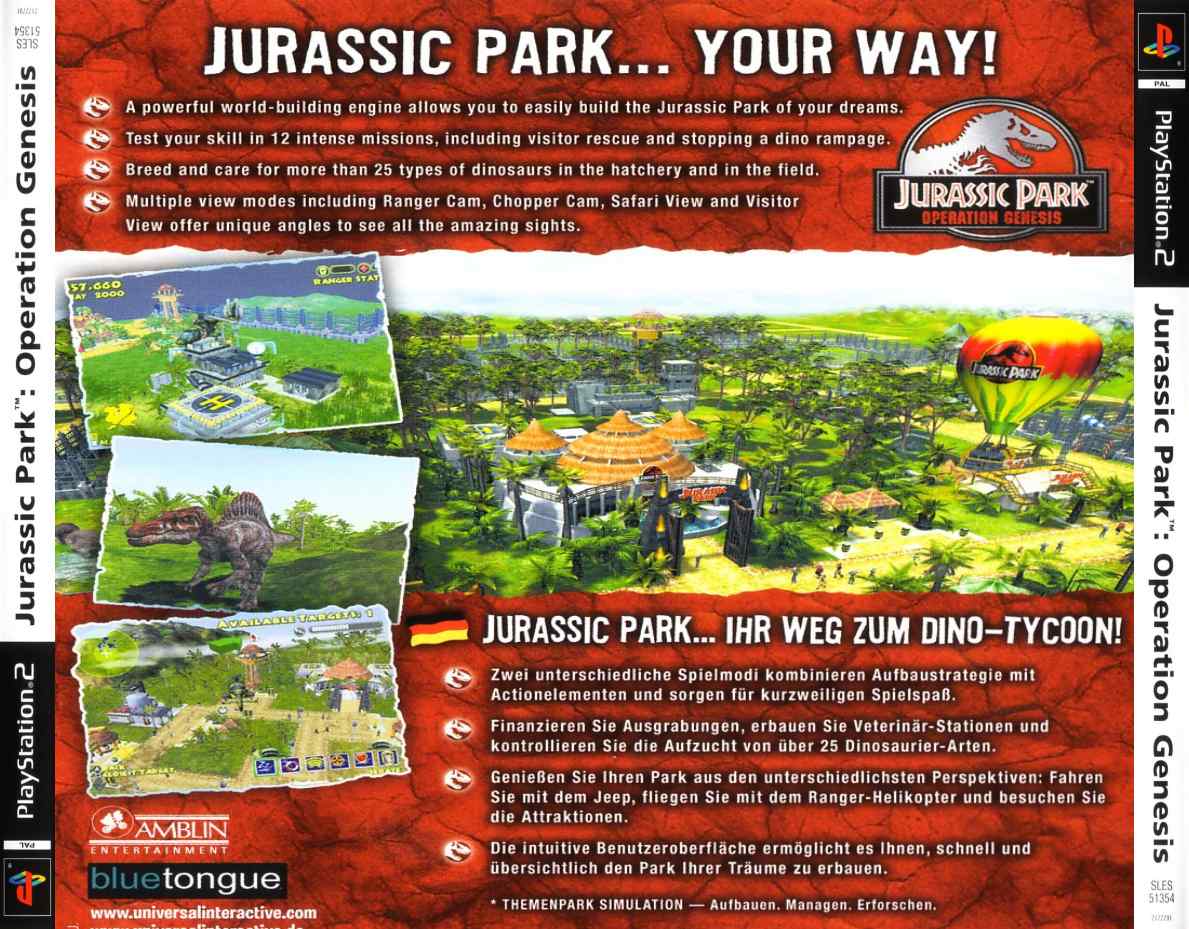 jurassic park  operation genesis b