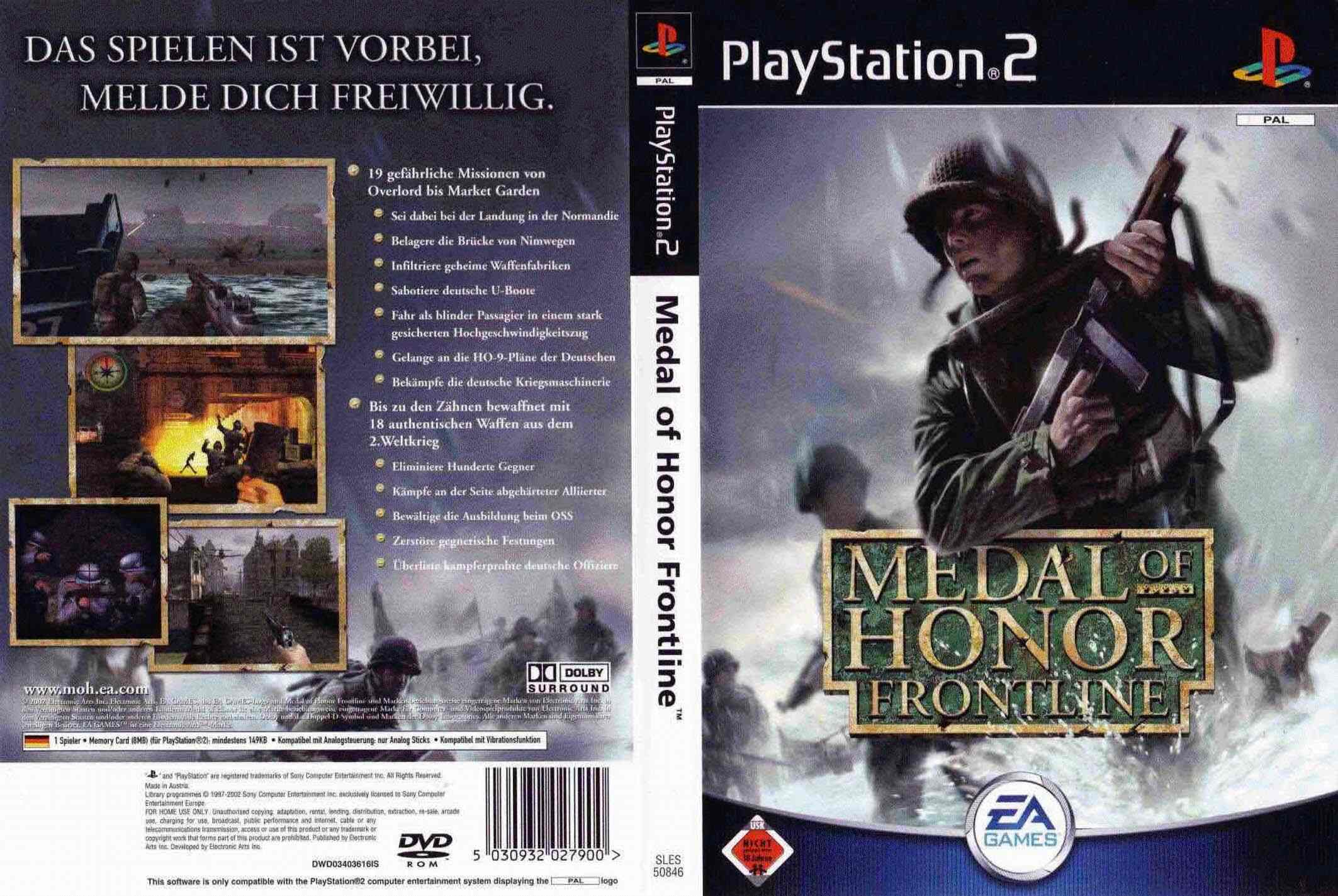 medal of honor frontline ps2