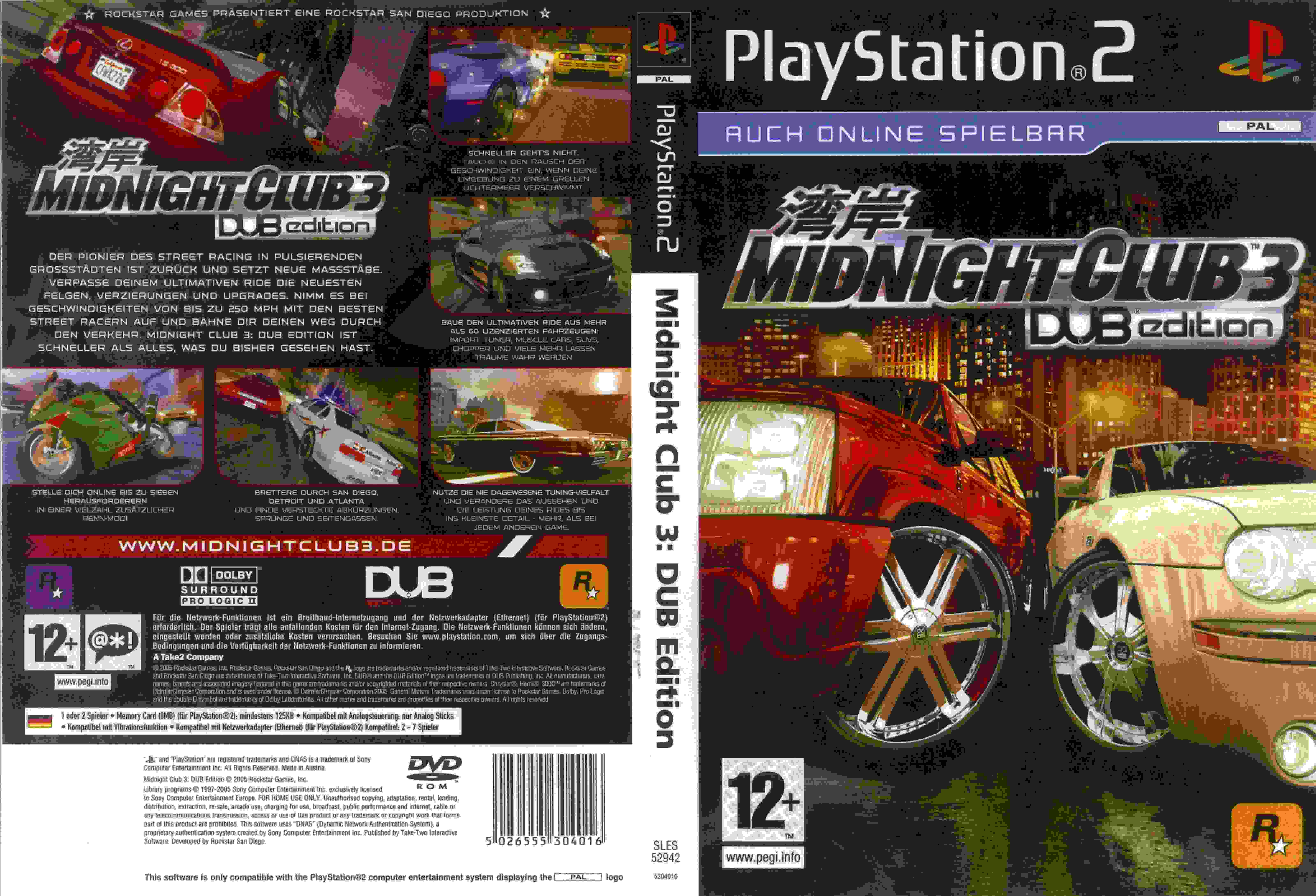 midnight club 3 dub edition ps2