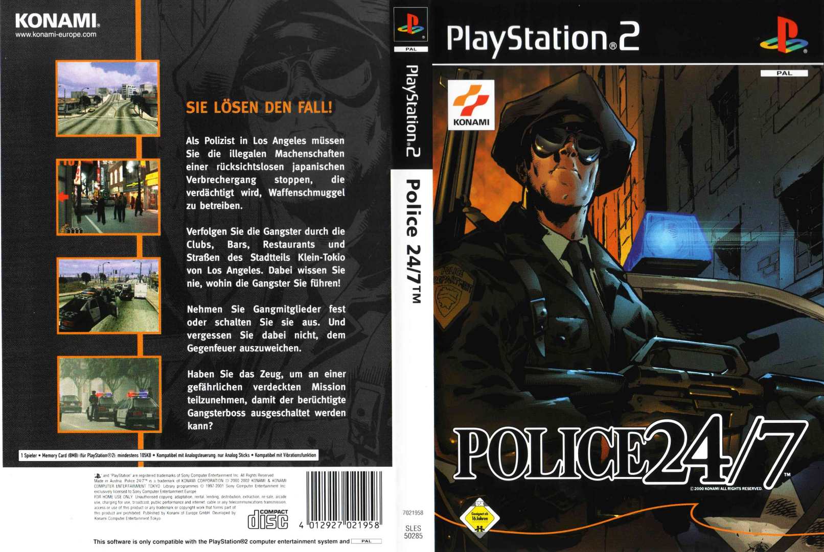 Police 24 7 PAL(PS2) Full | Playstation 2 Covers | Cover Century | Over ...