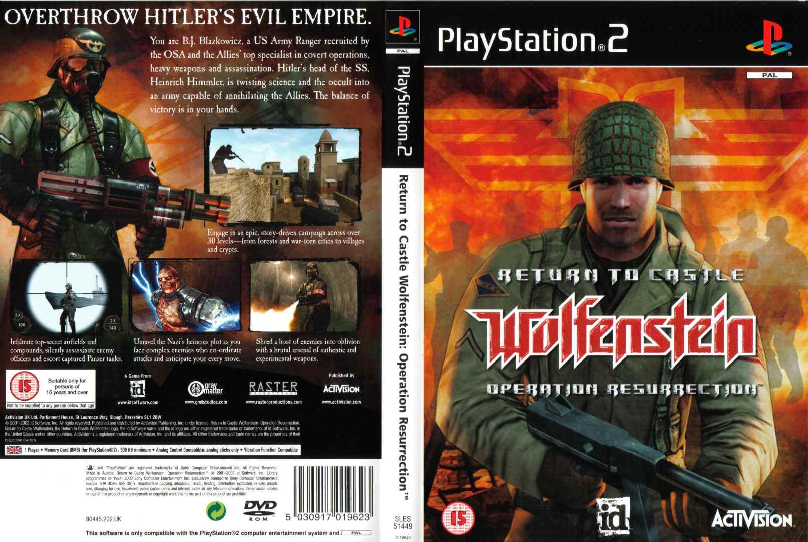 Return to castle outlet wolfenstein operation resurrection
