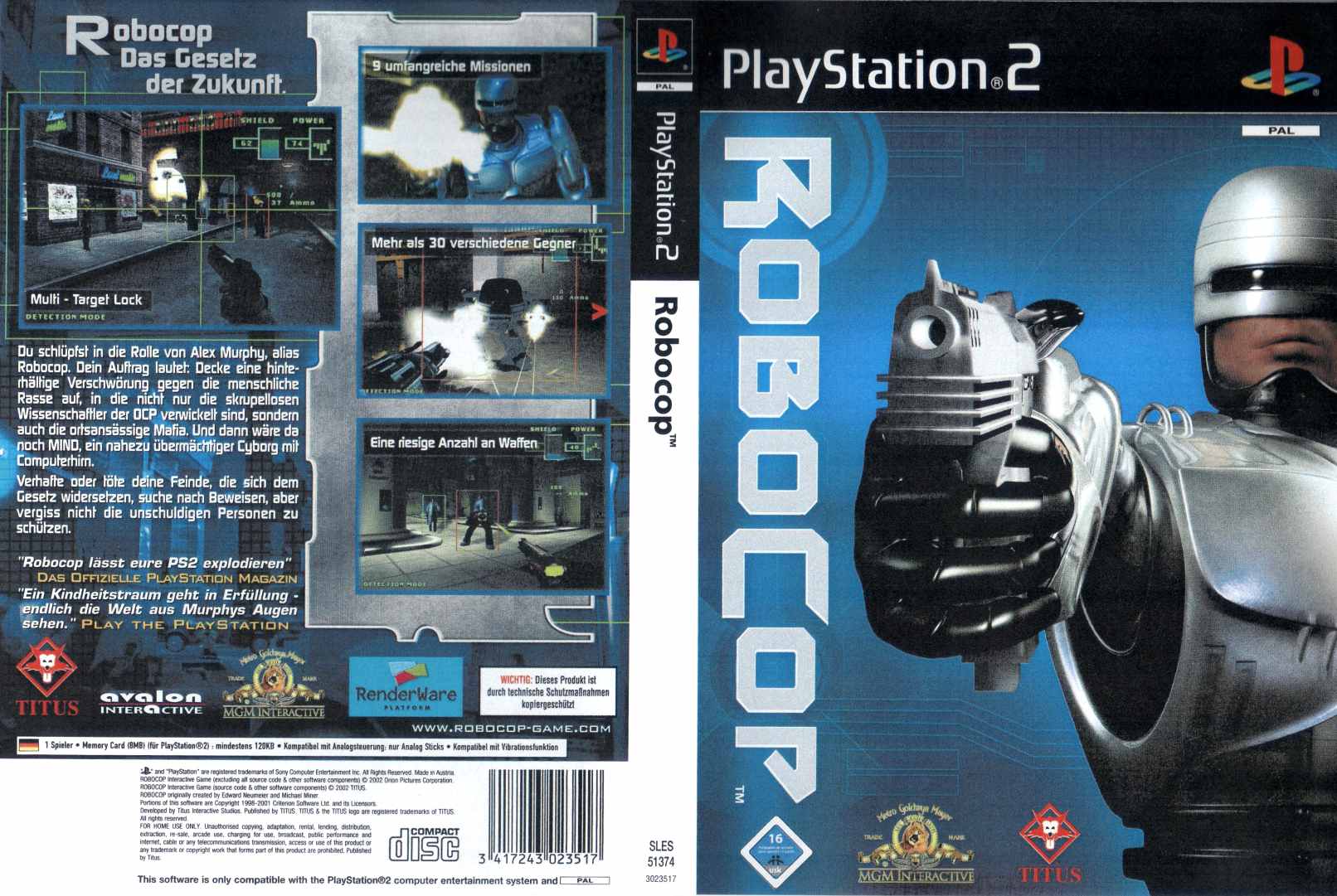 Робокоп пс 5. Robocop ps2 обложка. Robocop 2003 ps2 обложка. Robocop игра PS 2. Robocop ps2 Cover.