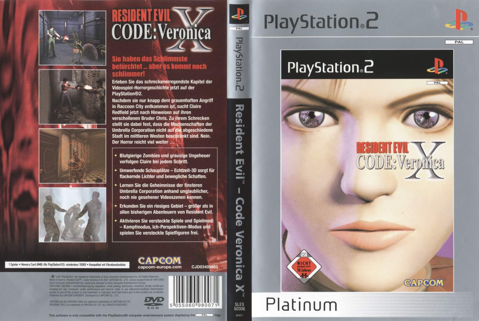 Resident Evil – CODE: Veronica X PS2 [PAL] – PixelHeart