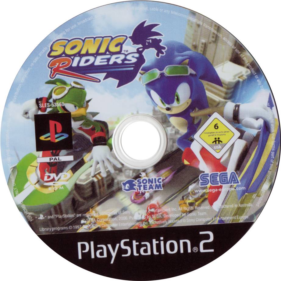 playstation 2 sonic riders