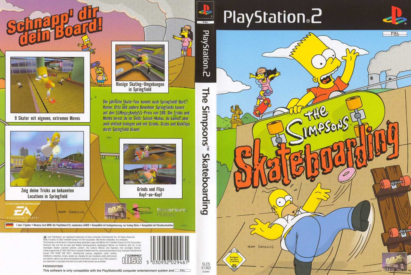 the simpsons skateboarding