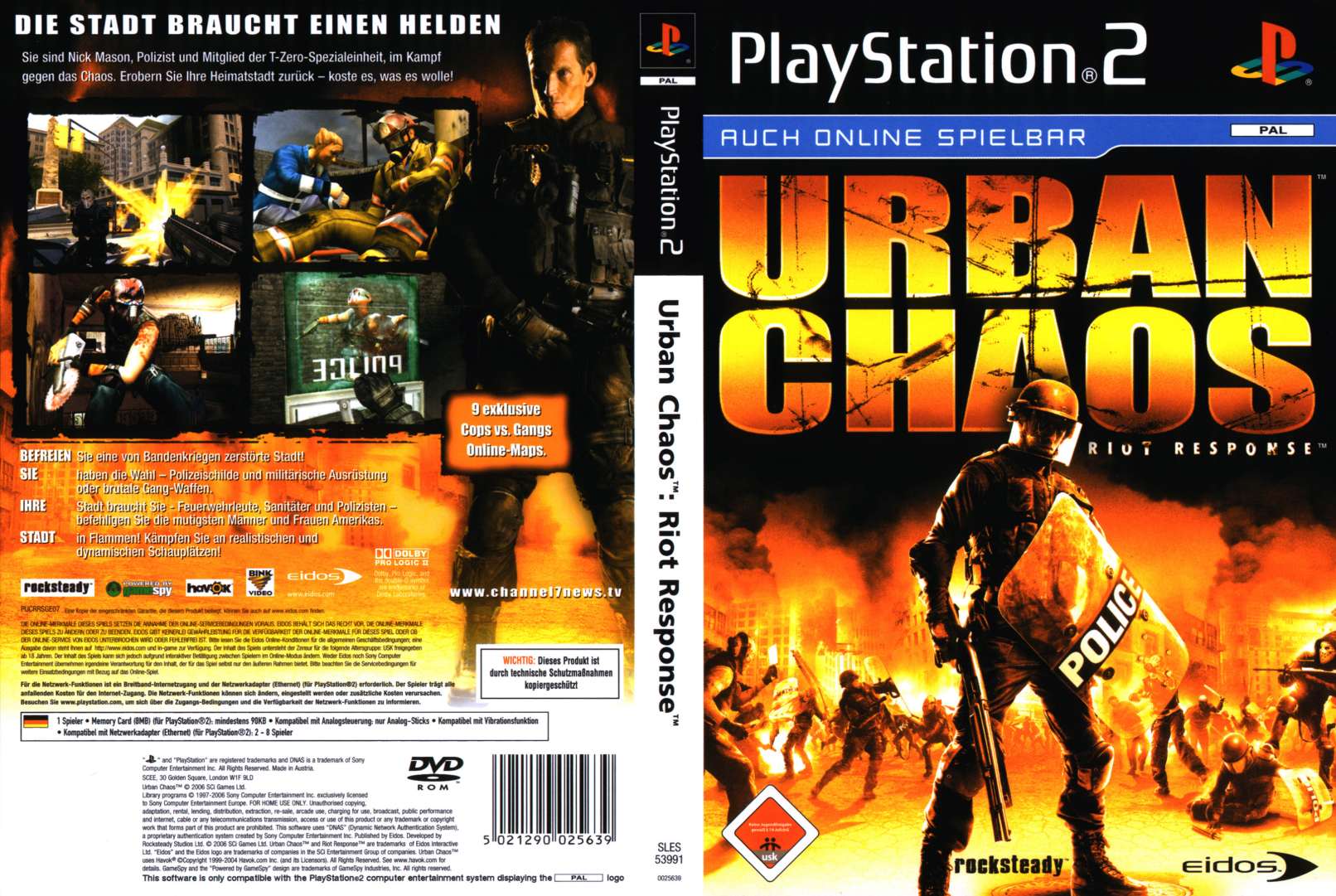 Urban Chaos: Riot Response (USA) PS2 ISO - CDRomance
