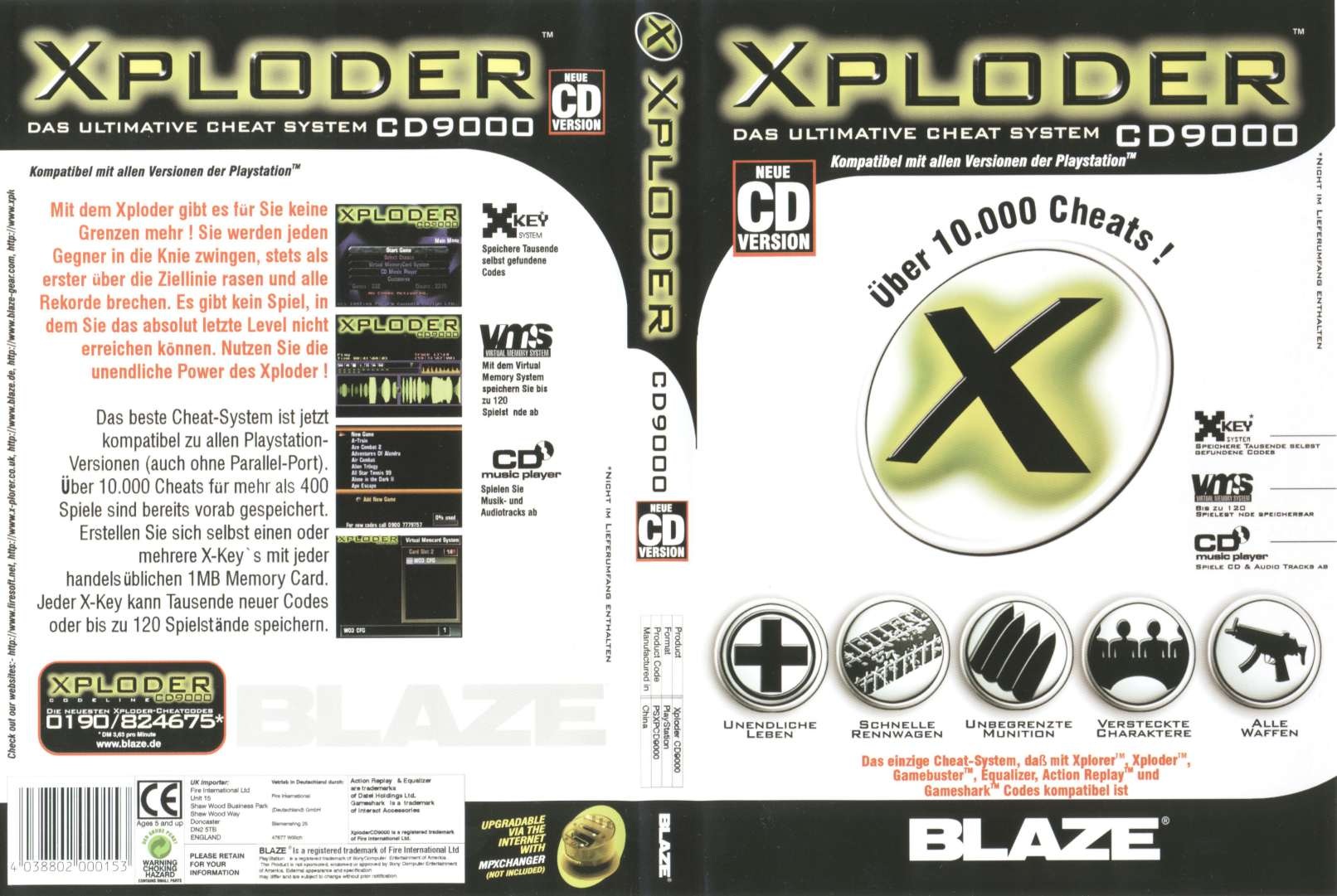 Xploder cd9000 discount