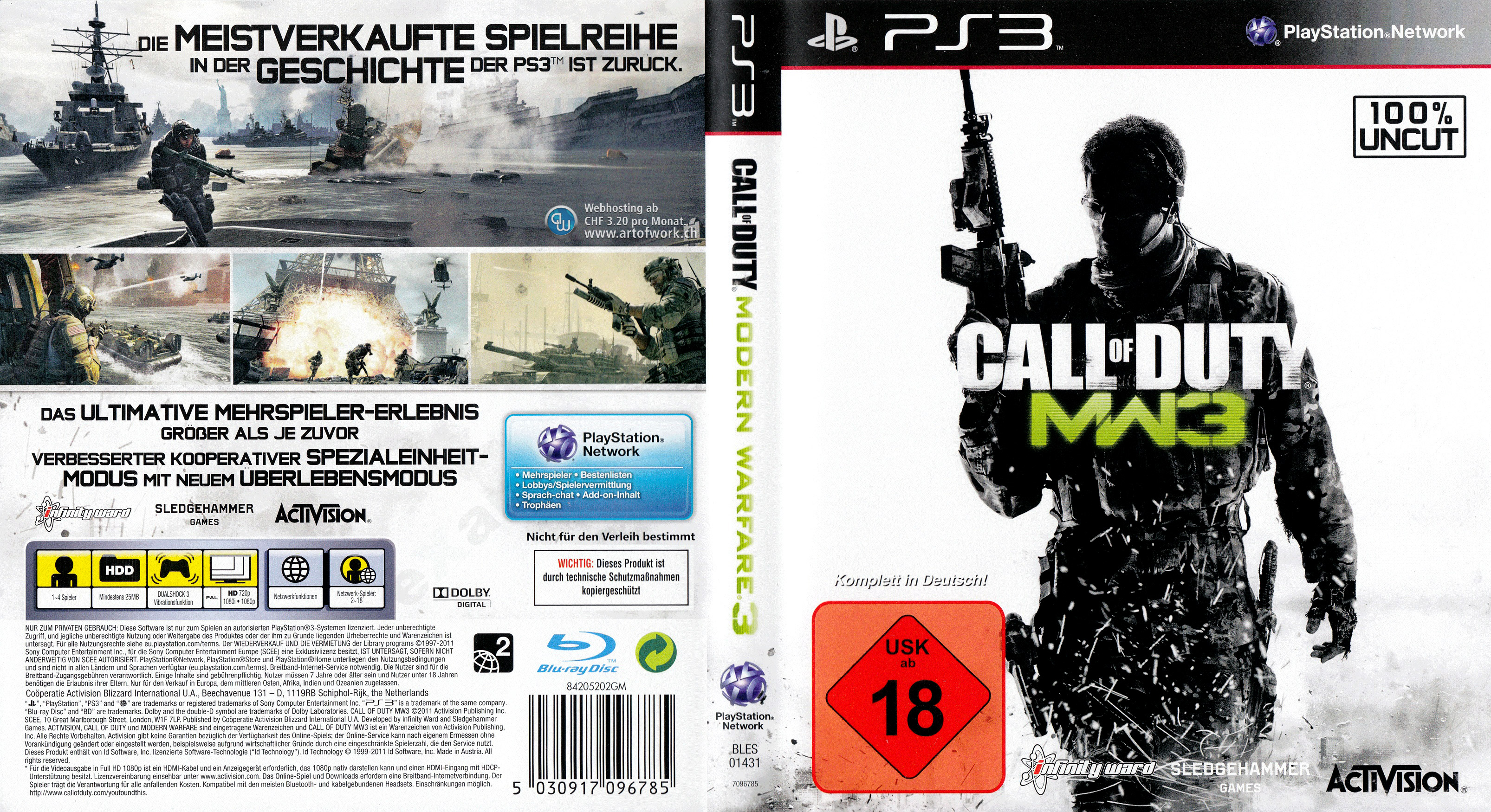 Call Of Duty Modern Warfare 3 V2 Playstation 3 Covers Cover Century Over 500 000 Album Art Covers For Free