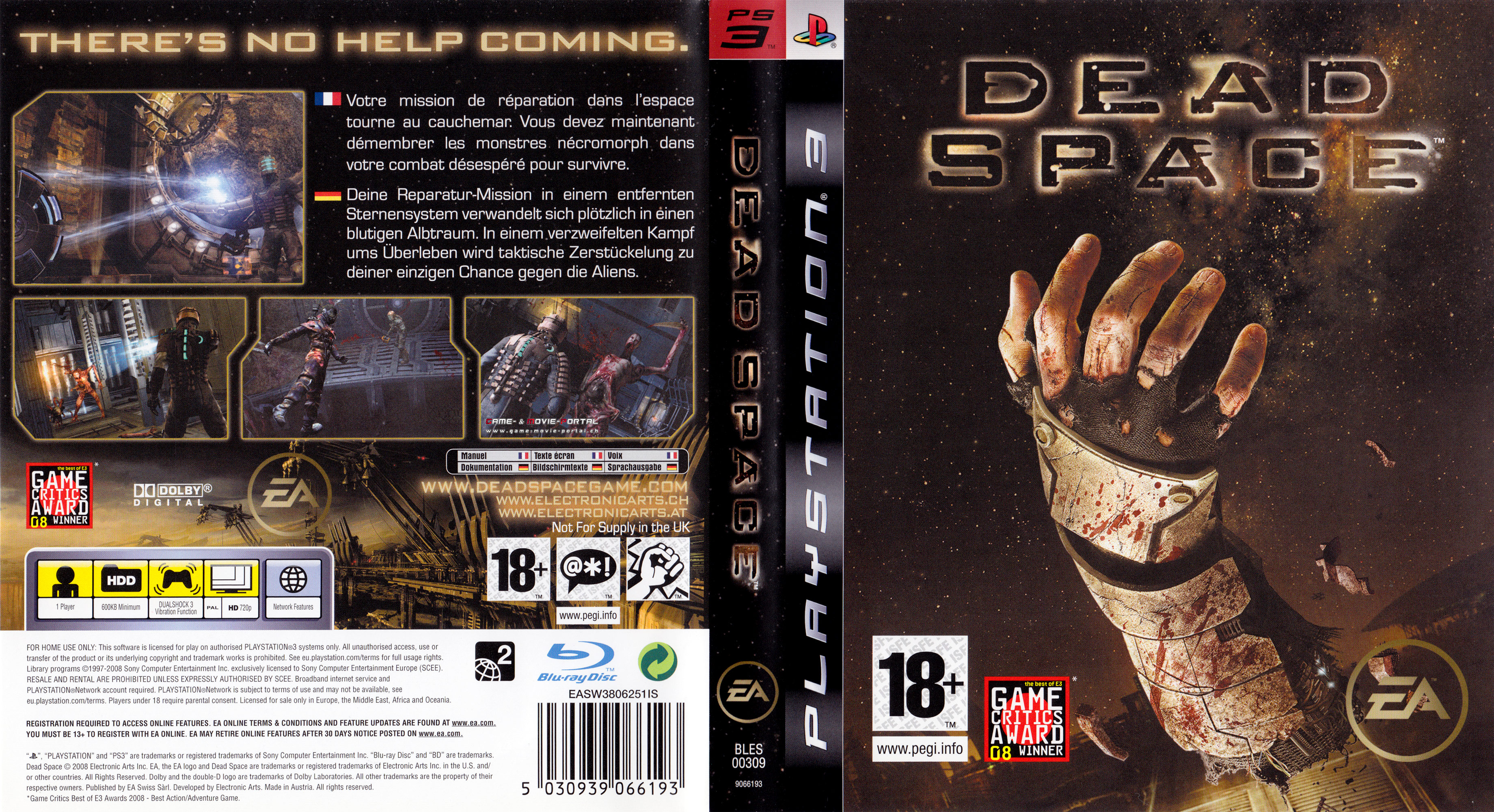 Dead Space Playstation 3 Covers Cover Century Over 500 000 Album Art Covers For Free