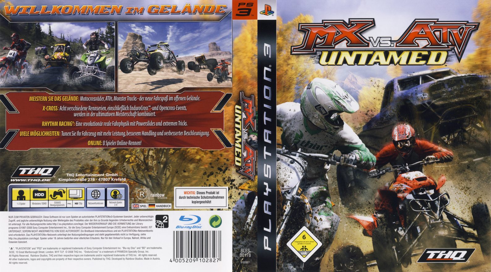 Mx Vs Atv Untamed Playstation 3 Covers Cover Century Over 500 000 Album Art Covers For Free