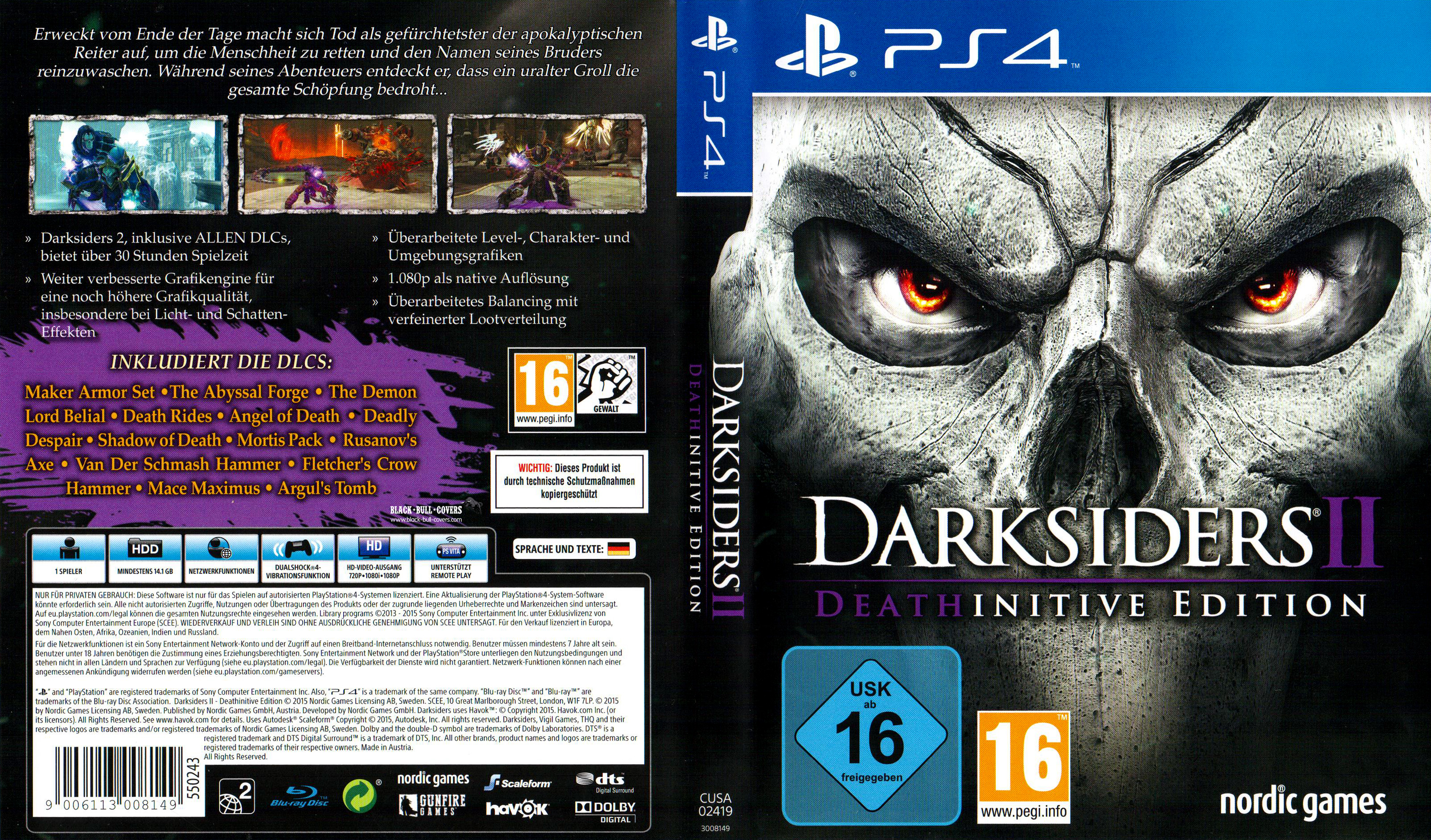 Darksiders 2 Deathinitive Edition Playstation 4 Covers Cover Century Over 500 000 Album Art Covers For Free