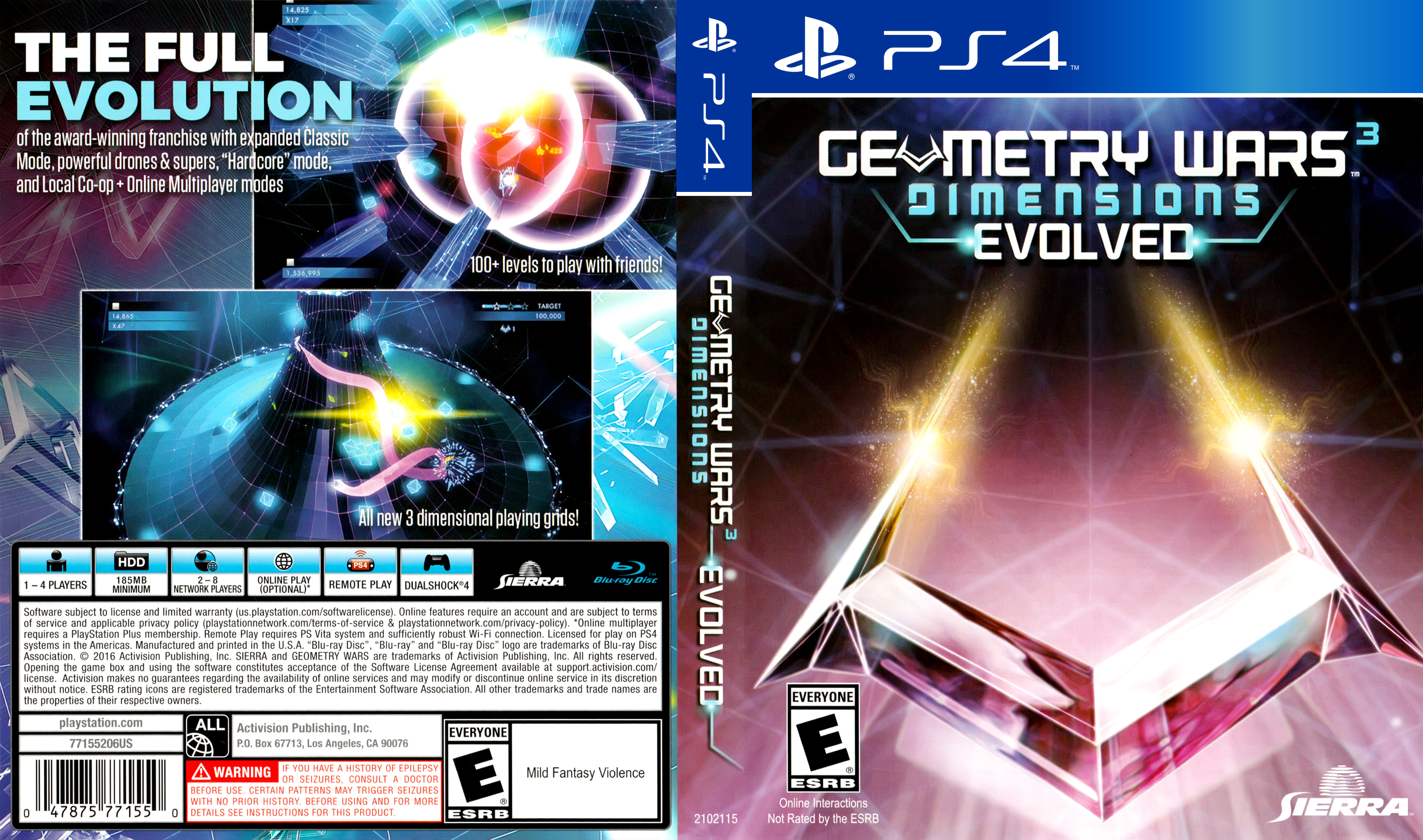 geometry wars 3 dimensions evolved ps4 unboxing