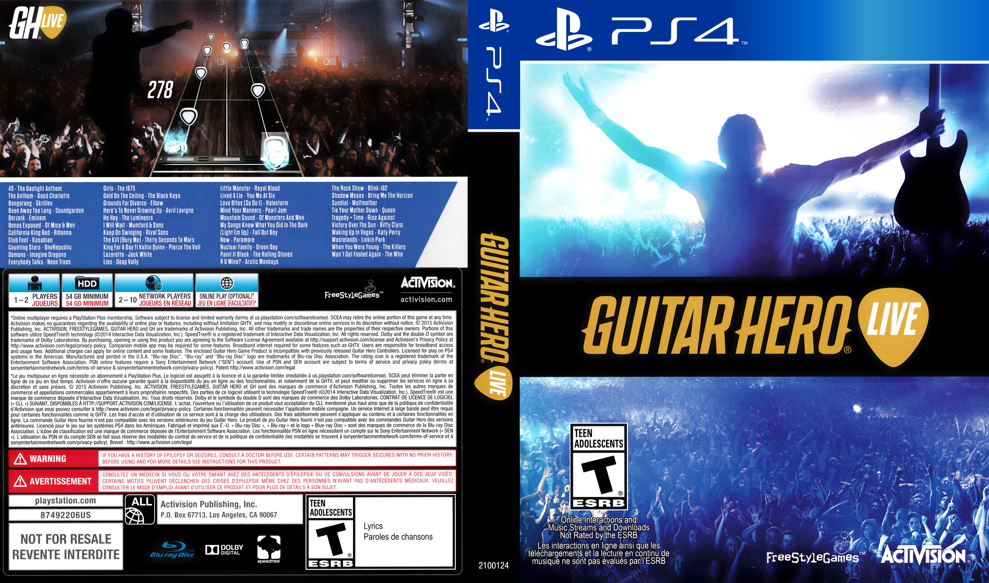 guitar hero playstation 4