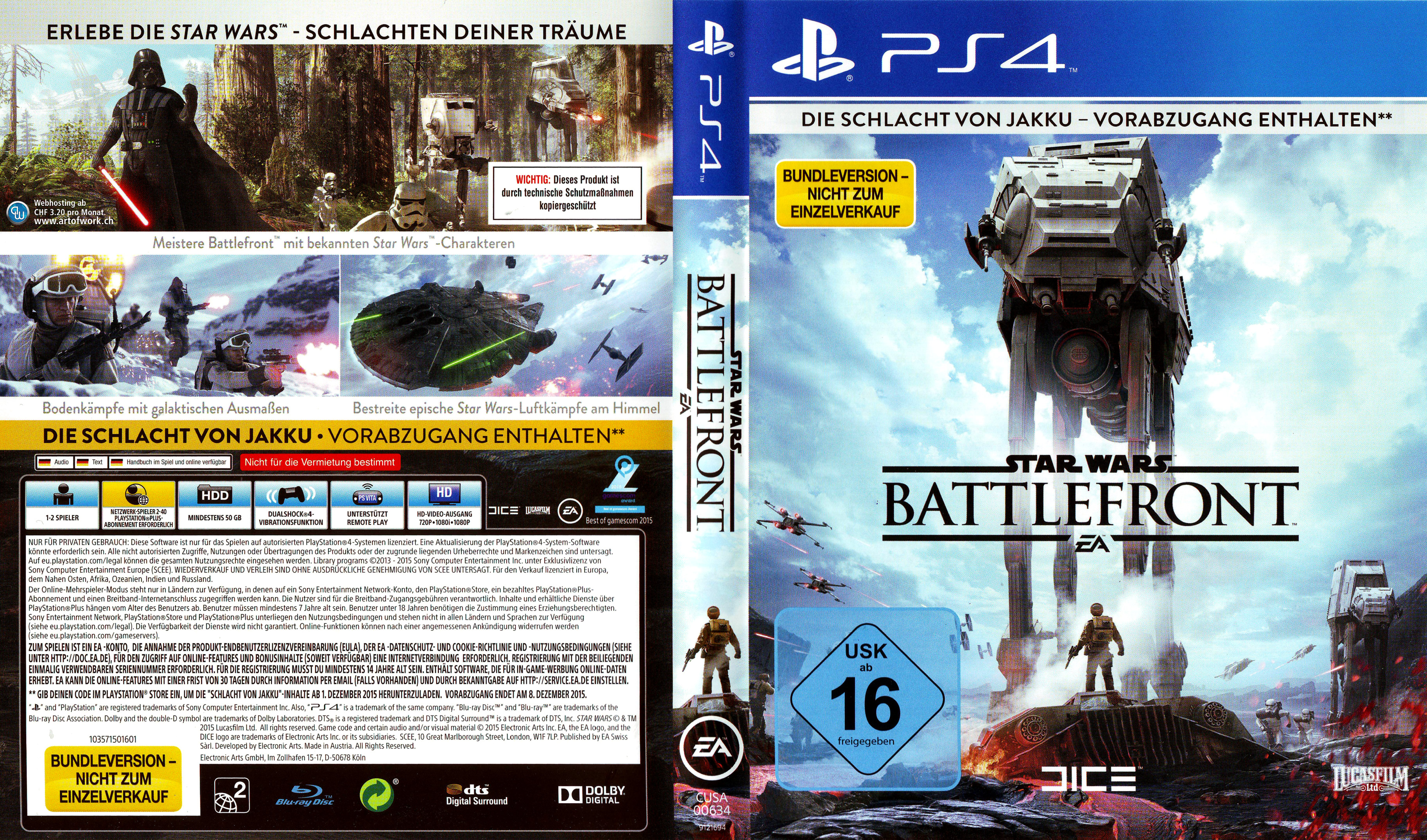 Star Wars Battlefront Playstation 4 Covers Cover Century Over 500 000 Album Art Covers For Free