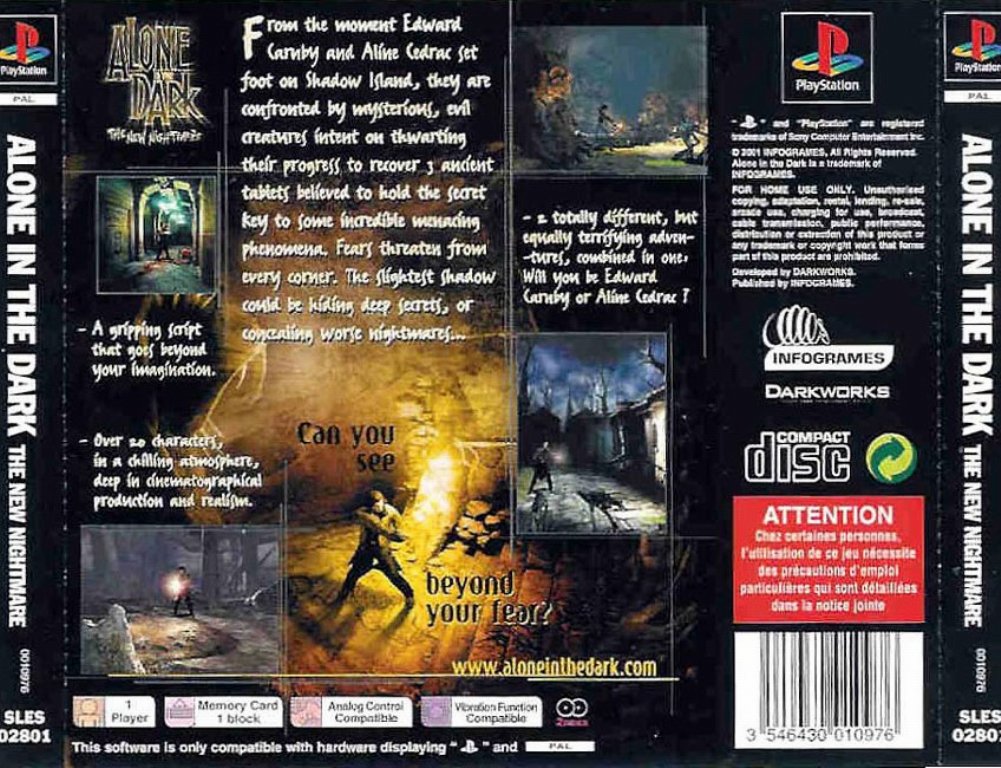 alone in the dark psx